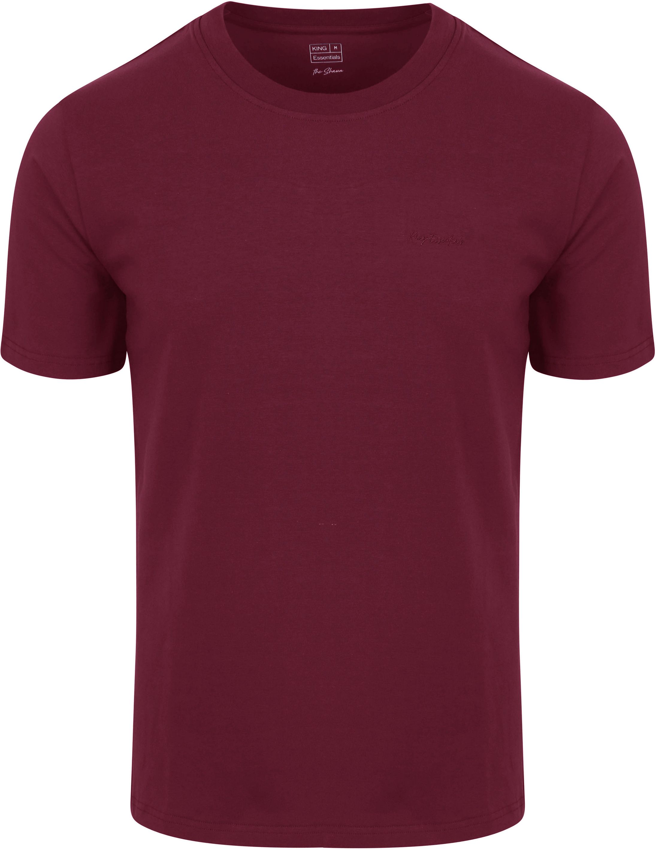 King Essentials The Shawn T-Shirt Burgundy order online | KM111010002-P080T | Suitable Lithuania
