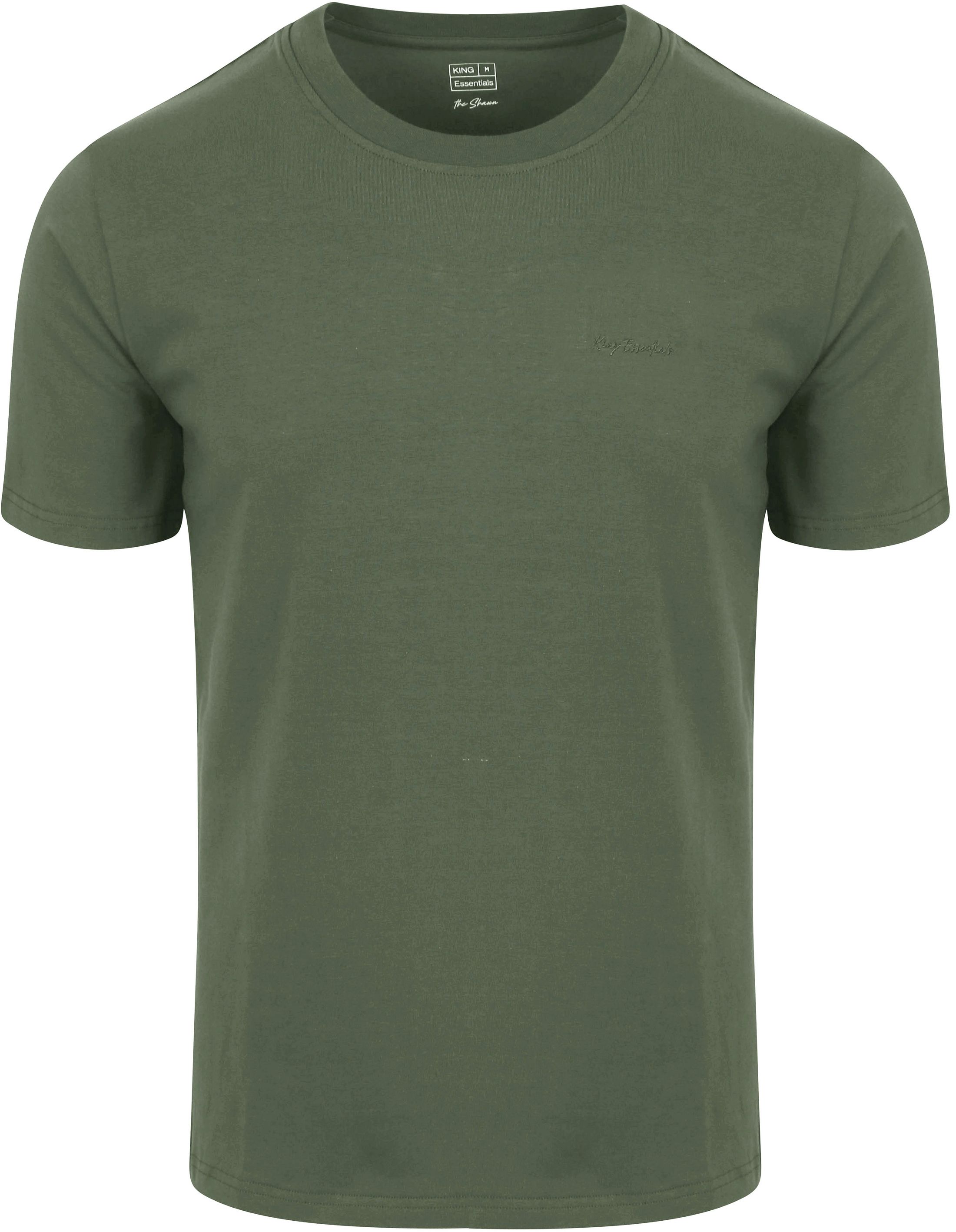 King Essentials The Shawn T-Shirt Vert Olive commander en ligne | KM111010002-G025T | Suitable Luxembourg