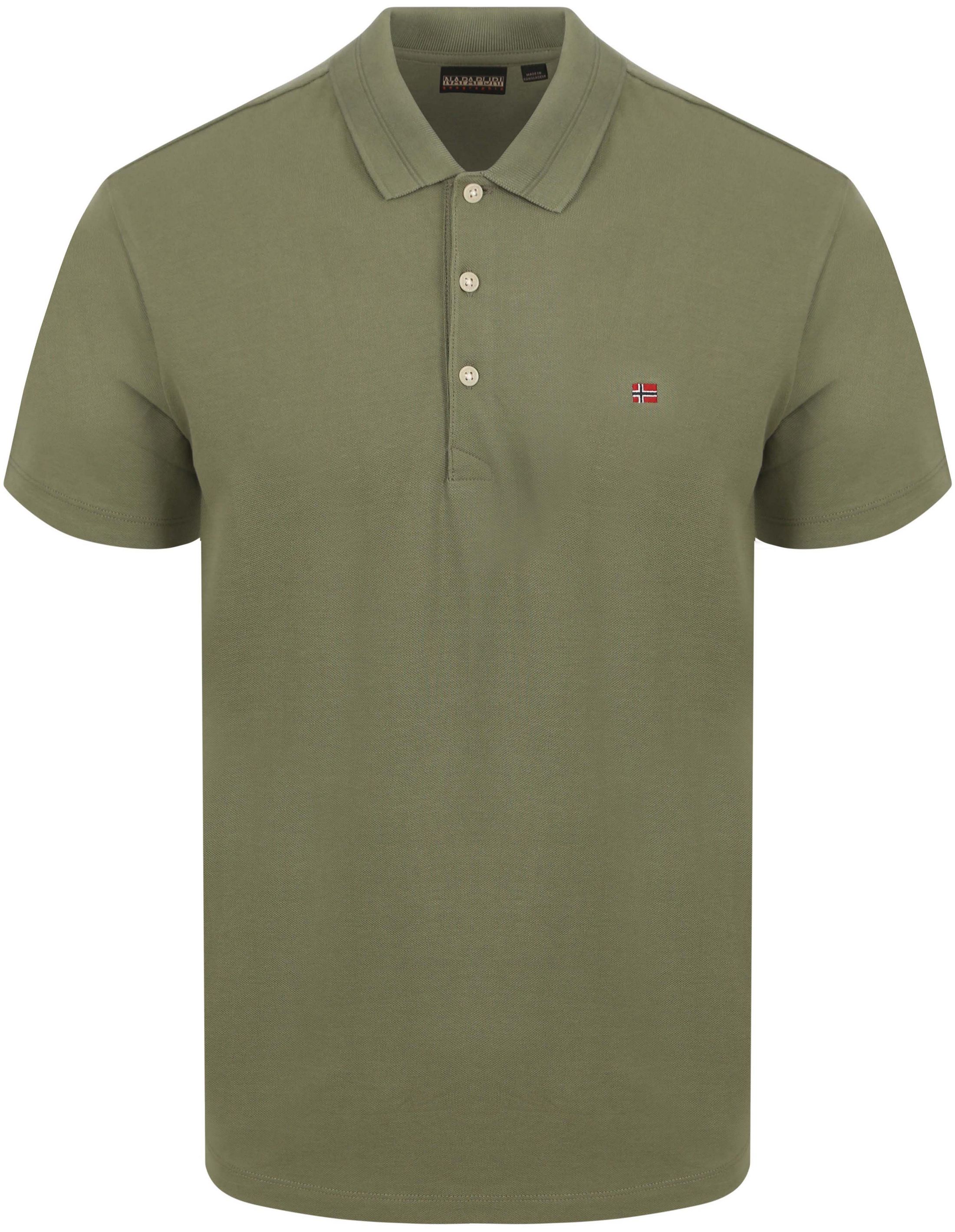 Napapijri Ealis Polo Shirt Olive Green order online | NP0A4H8BGAE1 | Suitable Finland