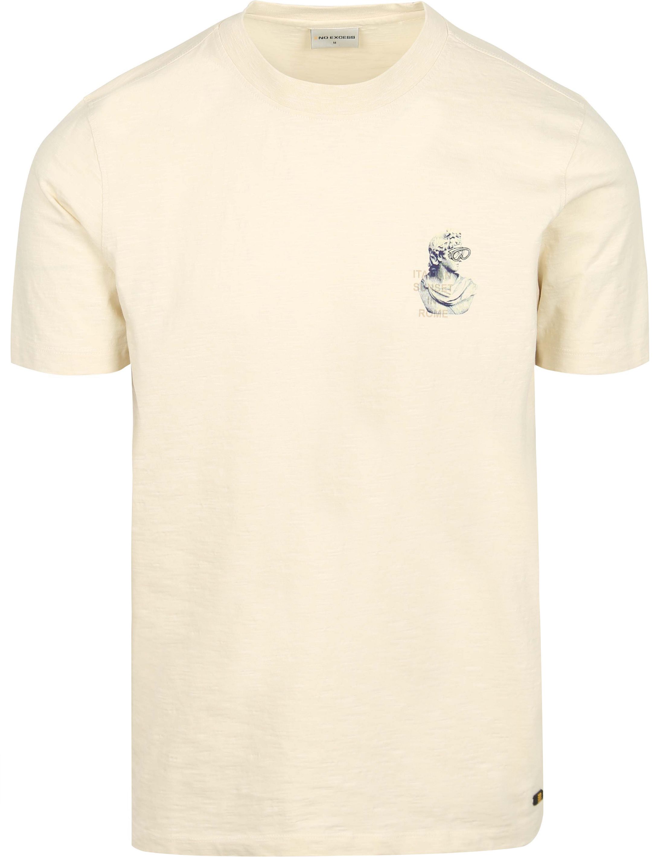 No-Excess T-Shirt Slub Placed Prints Ecru 27350309-011 order online | Suitable