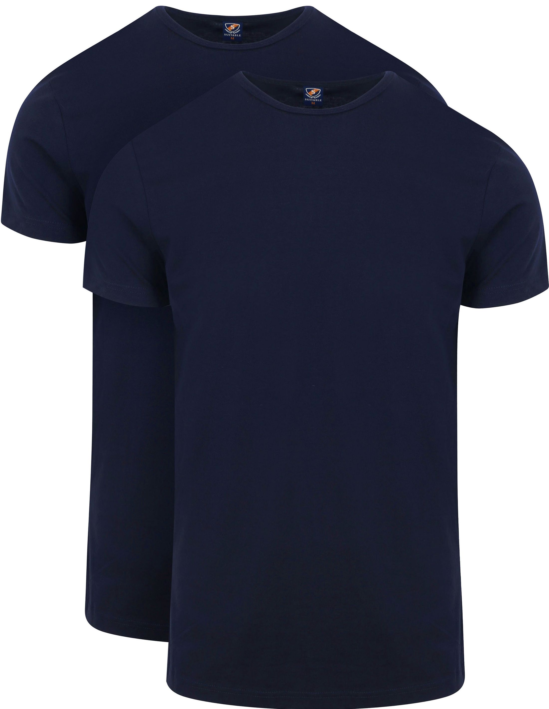 Suitable Ota T-shirt Round Neck Navy 2-Pack 100-2 O Navy Ota order online | Suitable