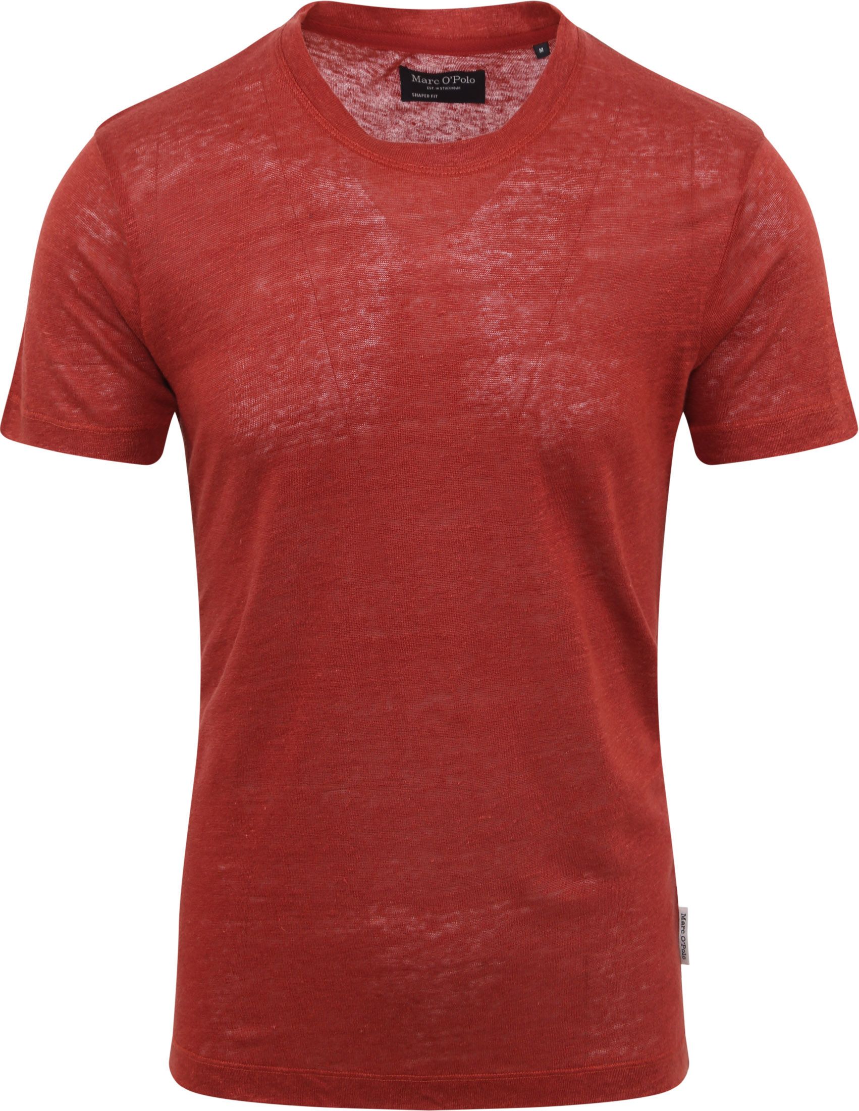 Marc O'Polo T-Shirt Linen Red order online | 324211451120-382 | Suitable Lithuania