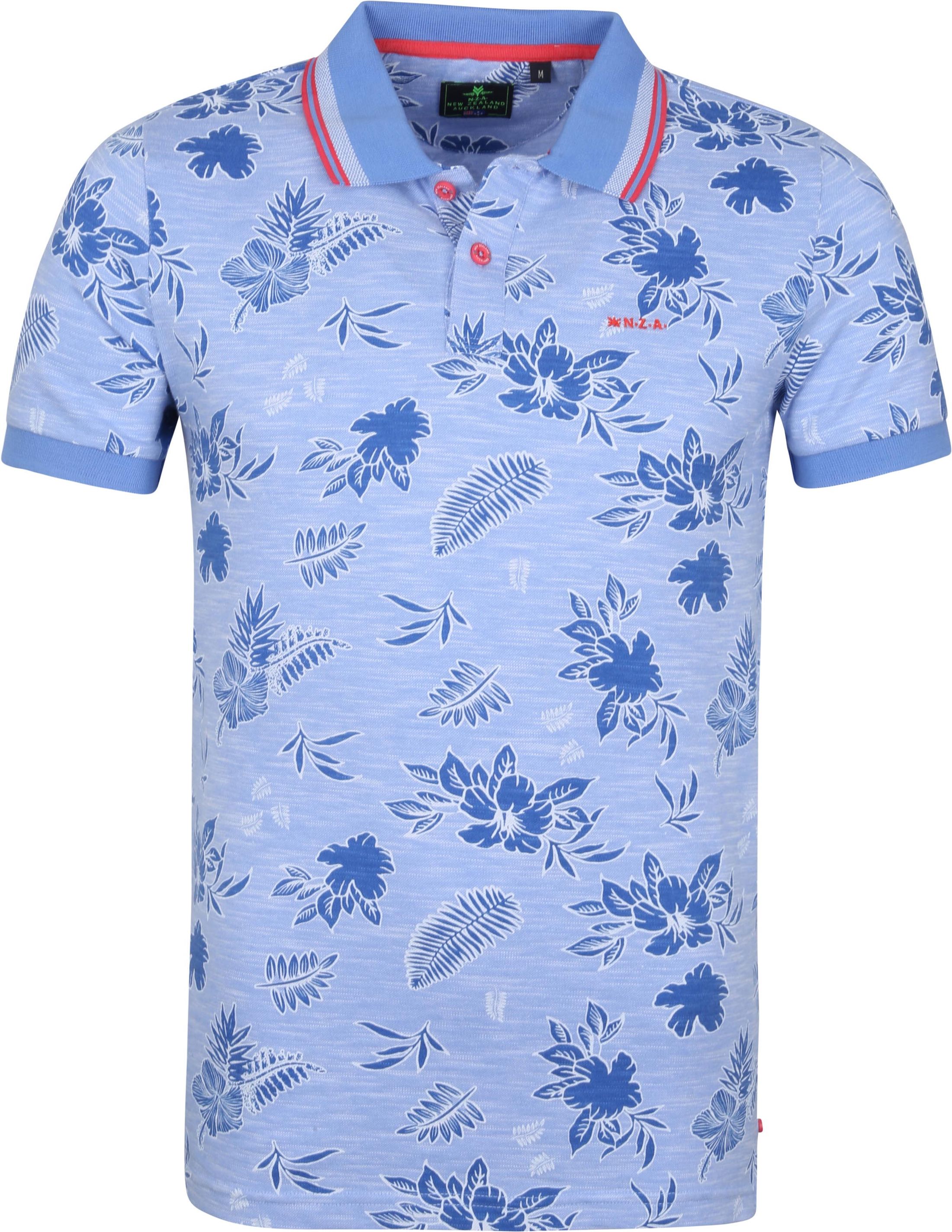 NZA Polo Shirt Normanby Printed Blue size L