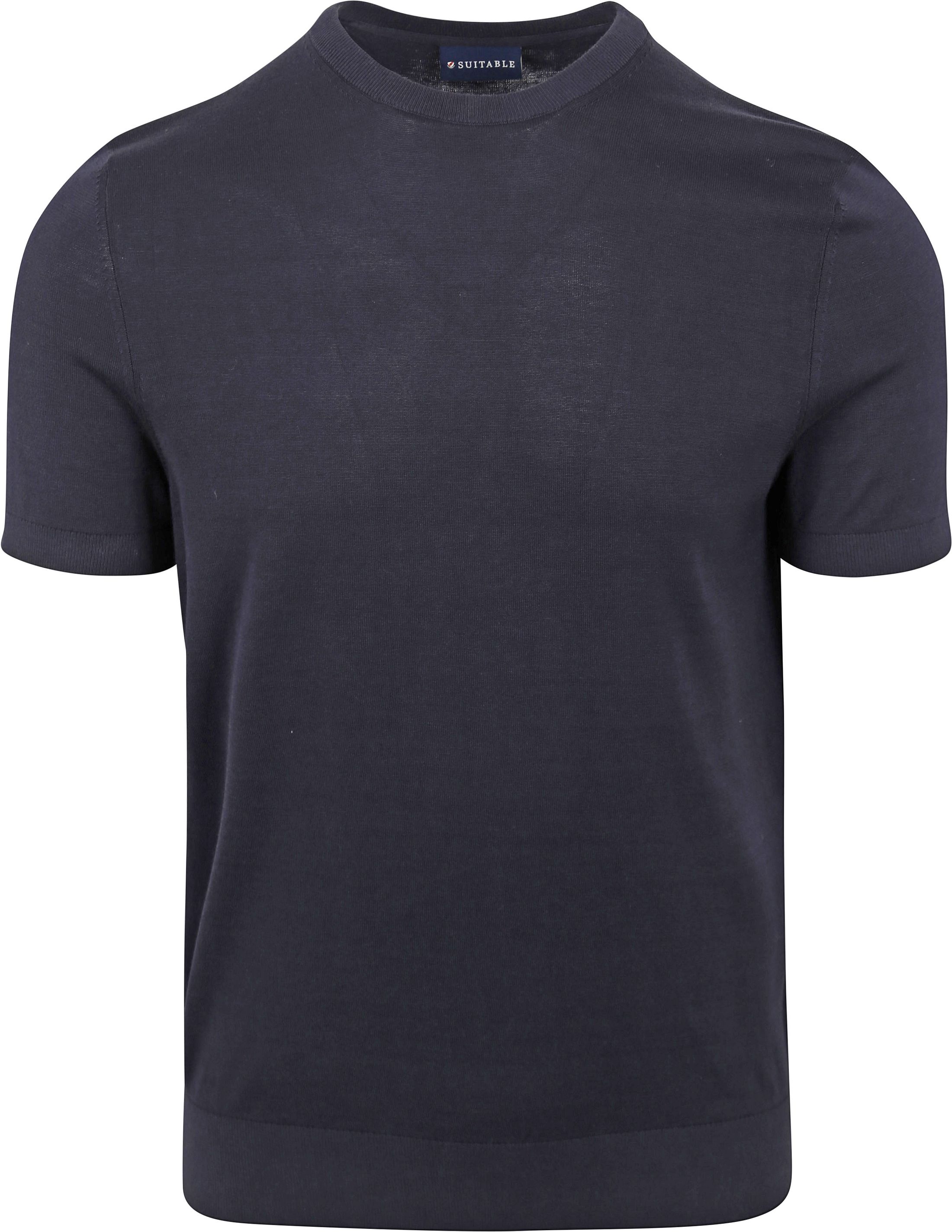 Suitable Knitted T-shirt Navy PU-SS-CO-24 FCD28099 order online | Suitable