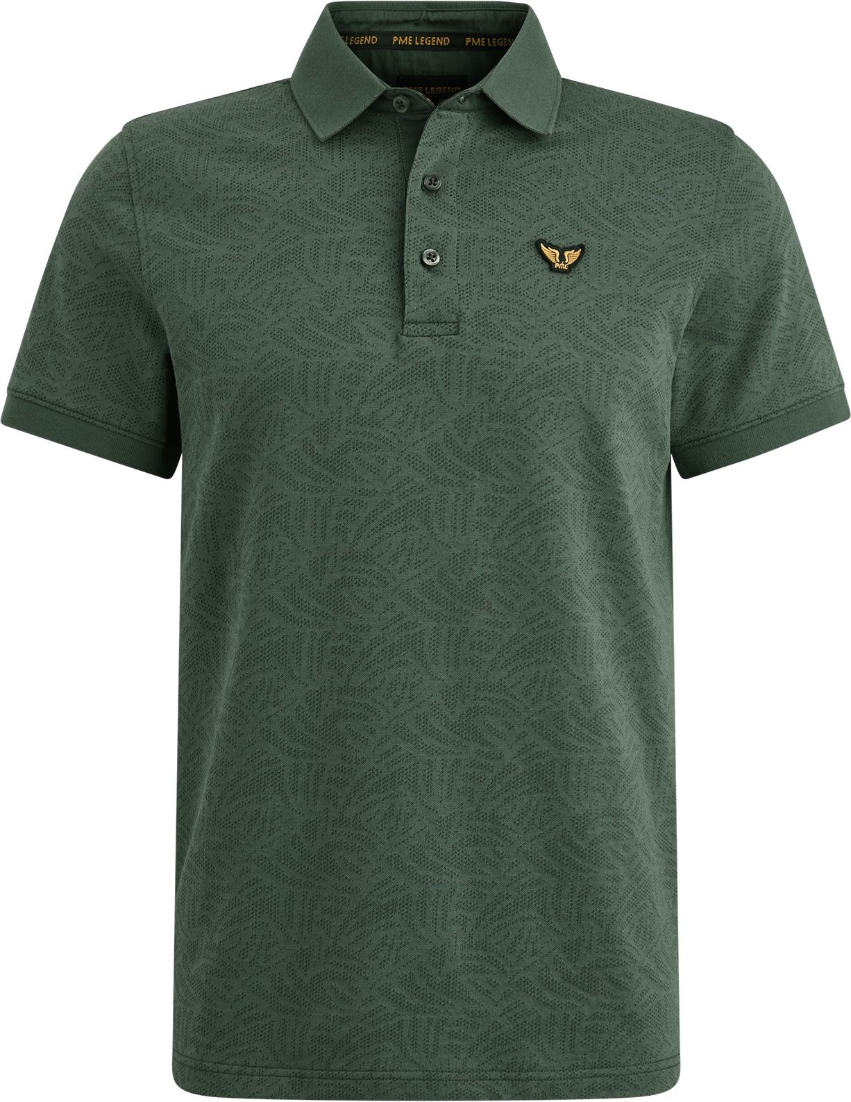 PME Legend Polo Shirt Jacquard Jersey Olive Green PPSS2503883-6147 order online | Suitable