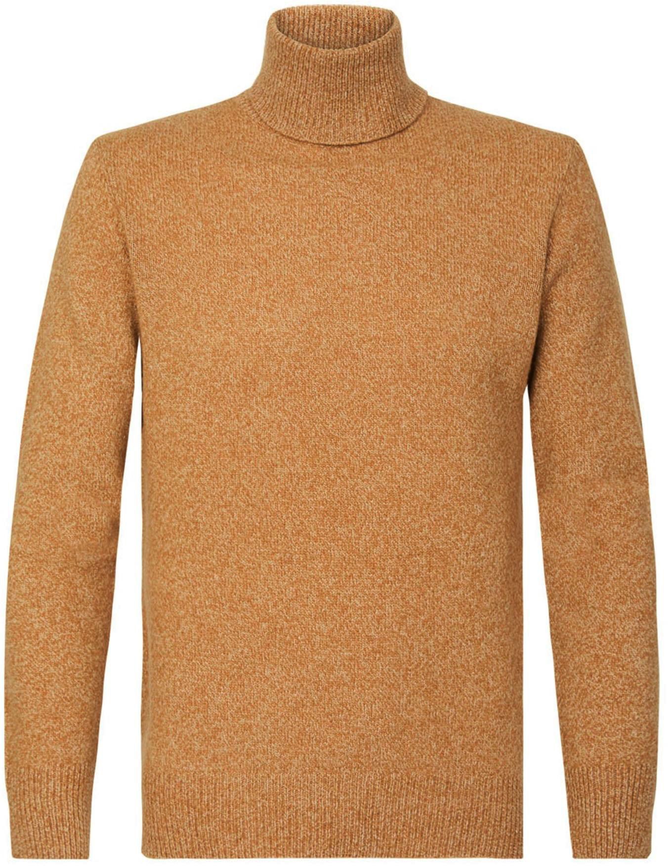 Profuomo Turtleneck Heavy Knitted Camel Brown size L