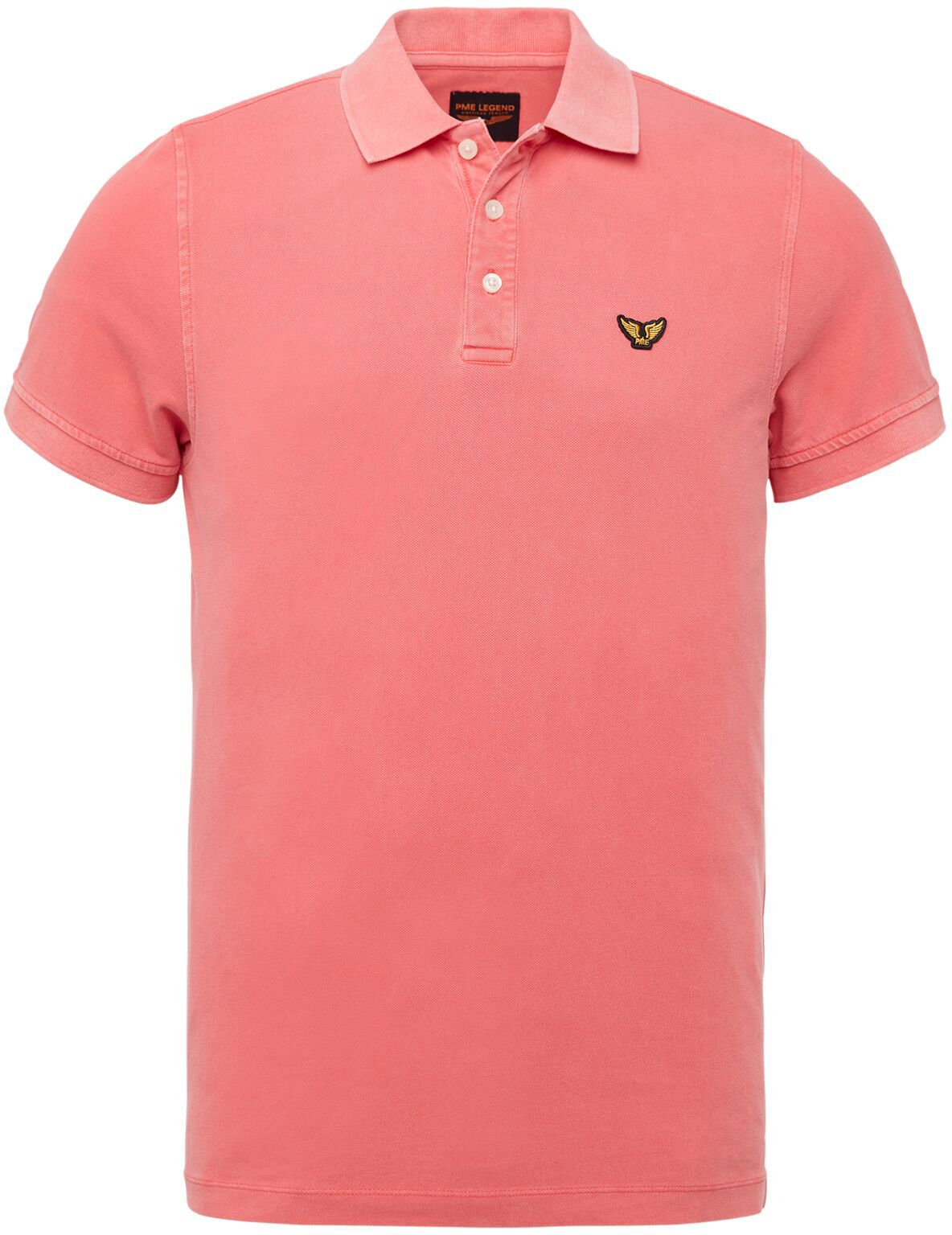 PME Legend Poloshirt Pique Logo Pink size 3XL