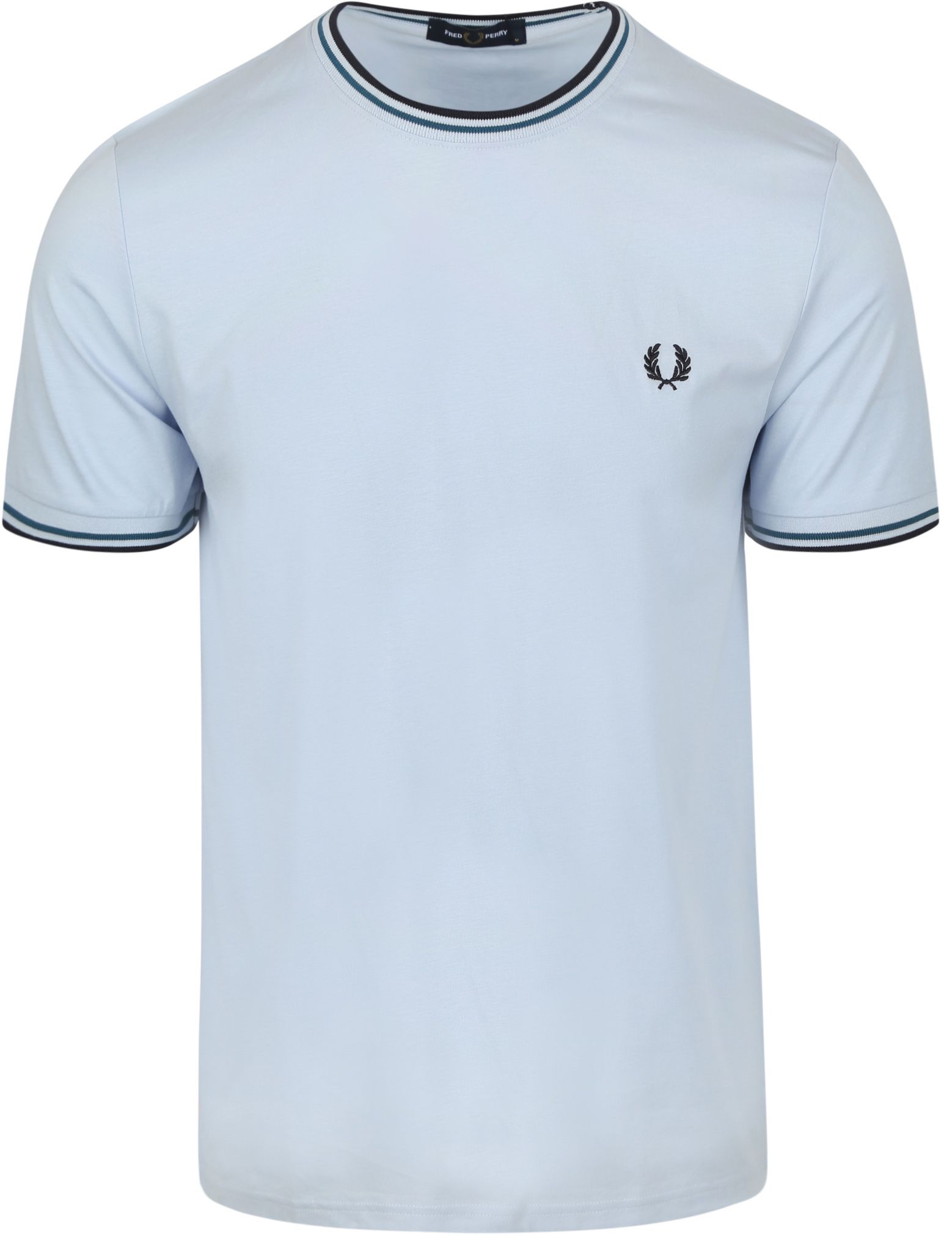 Fred Perry M1588 Twin Tipped T-shirt Licht Blauw M1588-Y58 kopen | Suitable