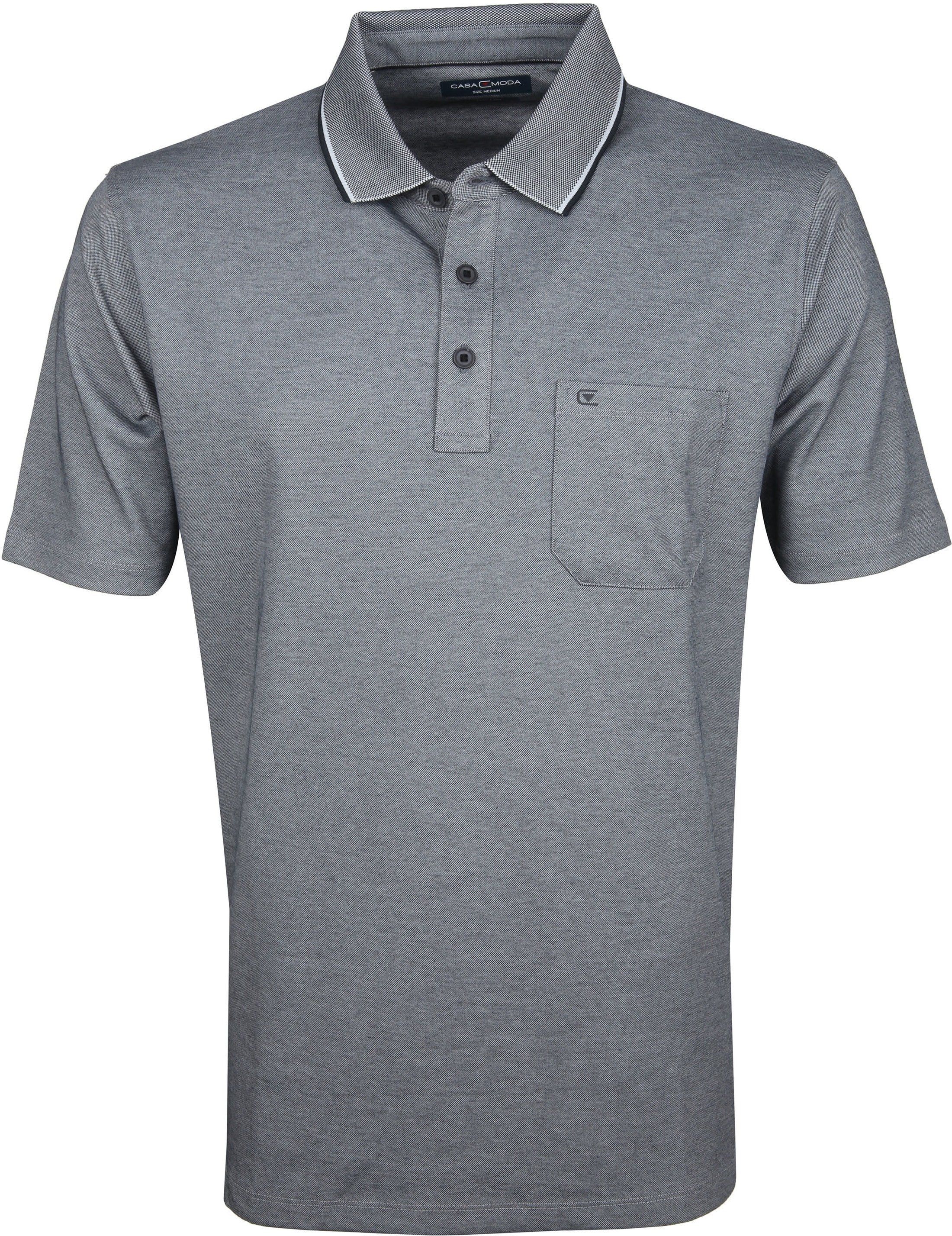 Casa Moda Polo Shirt Dark Dark Grey Grey size 5XL