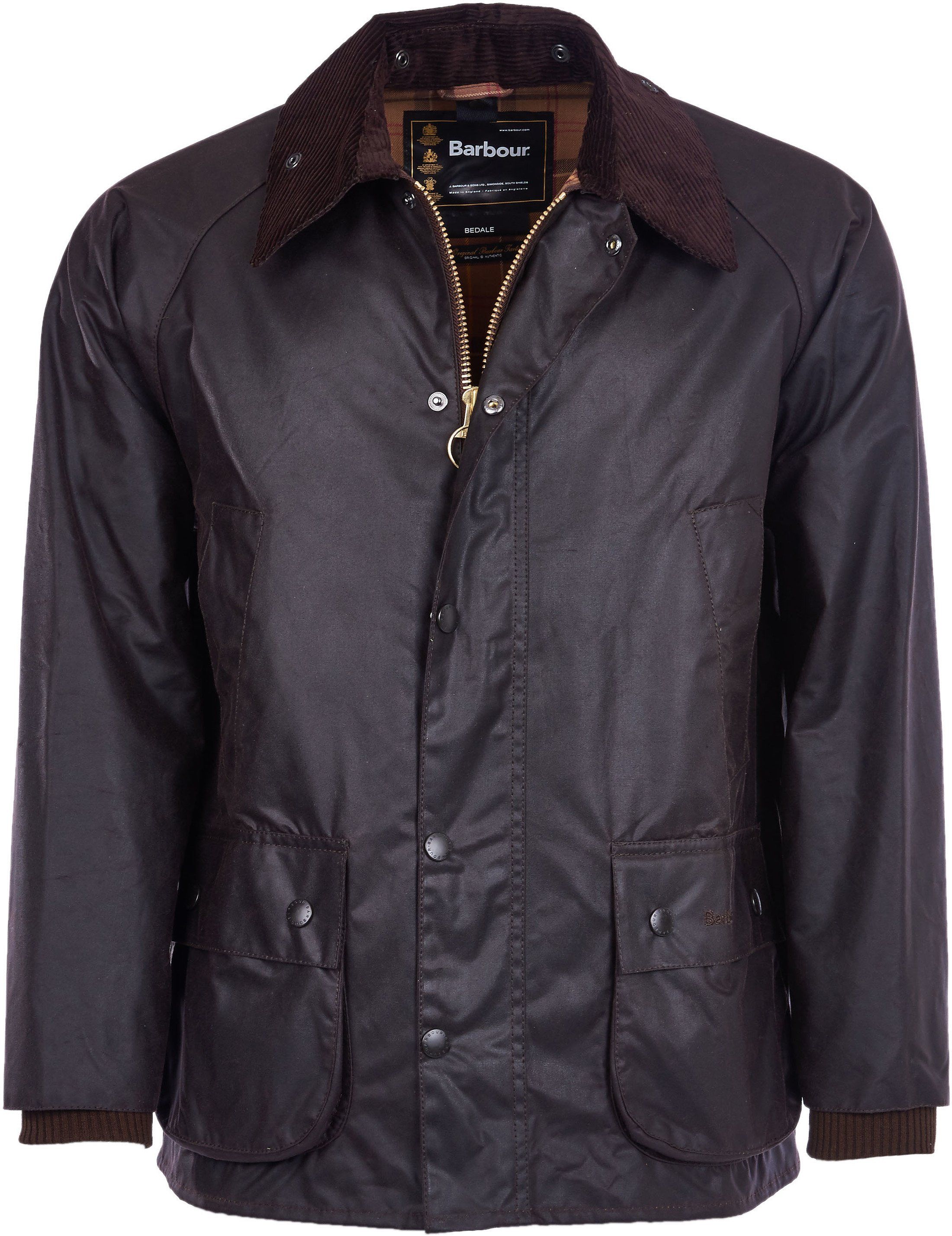 Barbour Bedale Wax Jacket Brown size 42-R