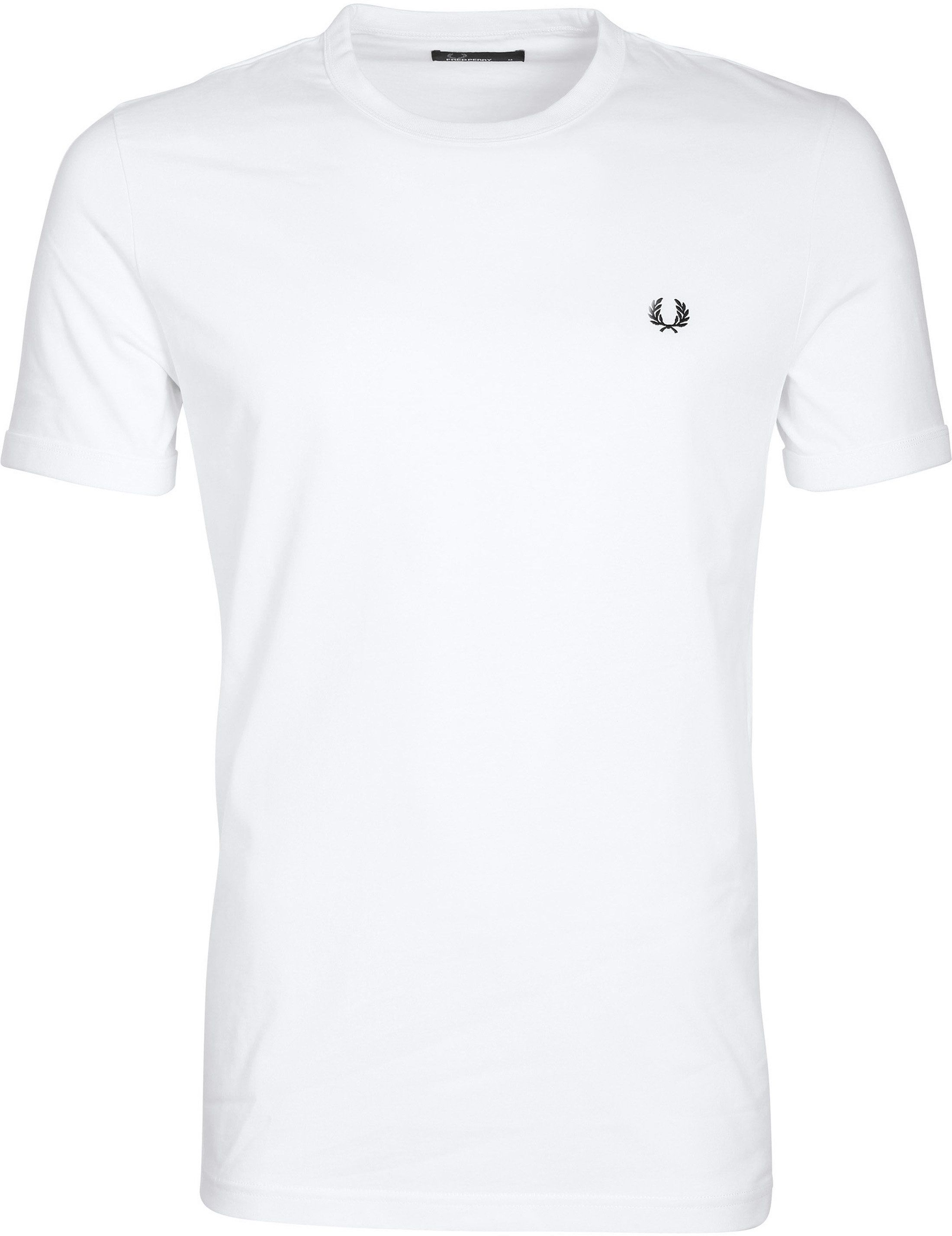 Fred Perry Ringer Shirt White size L