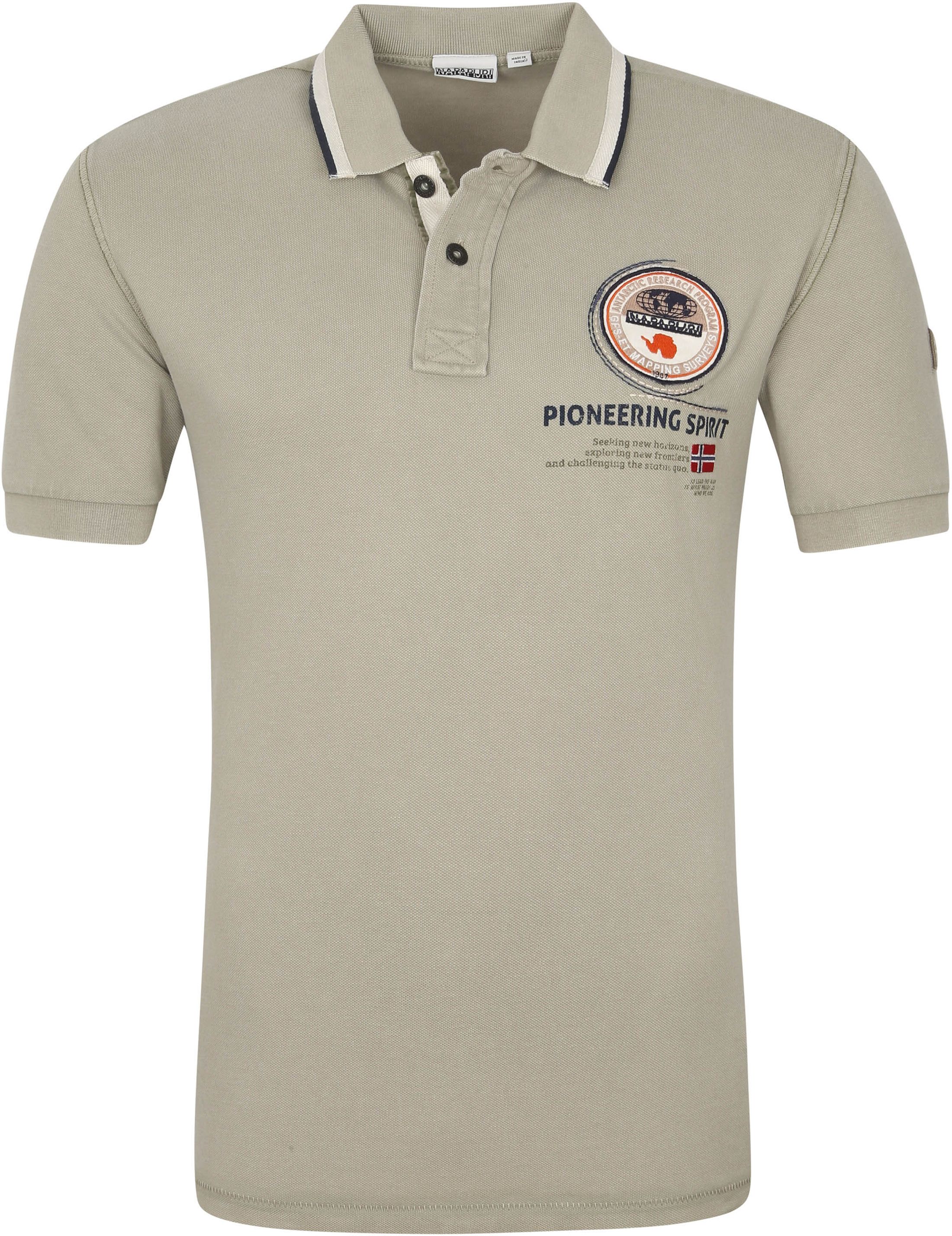 Napapijri Polo Shirt Gandy Beige order online | NP0A4F6DG5L1 | Suitable Spain