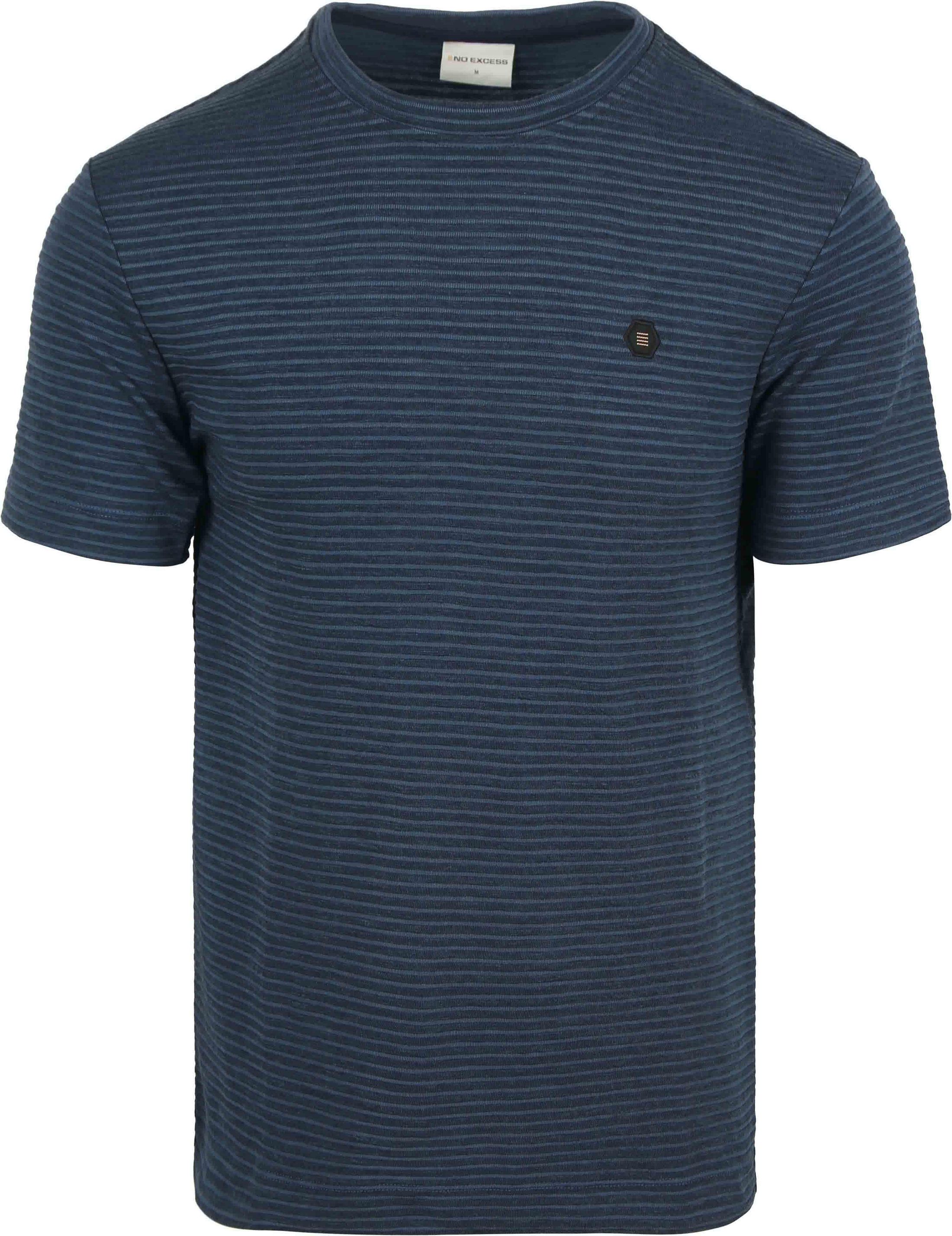 No Excess Velvet Stripes T-Shirt Navy 27360391-096 order online | Suitable