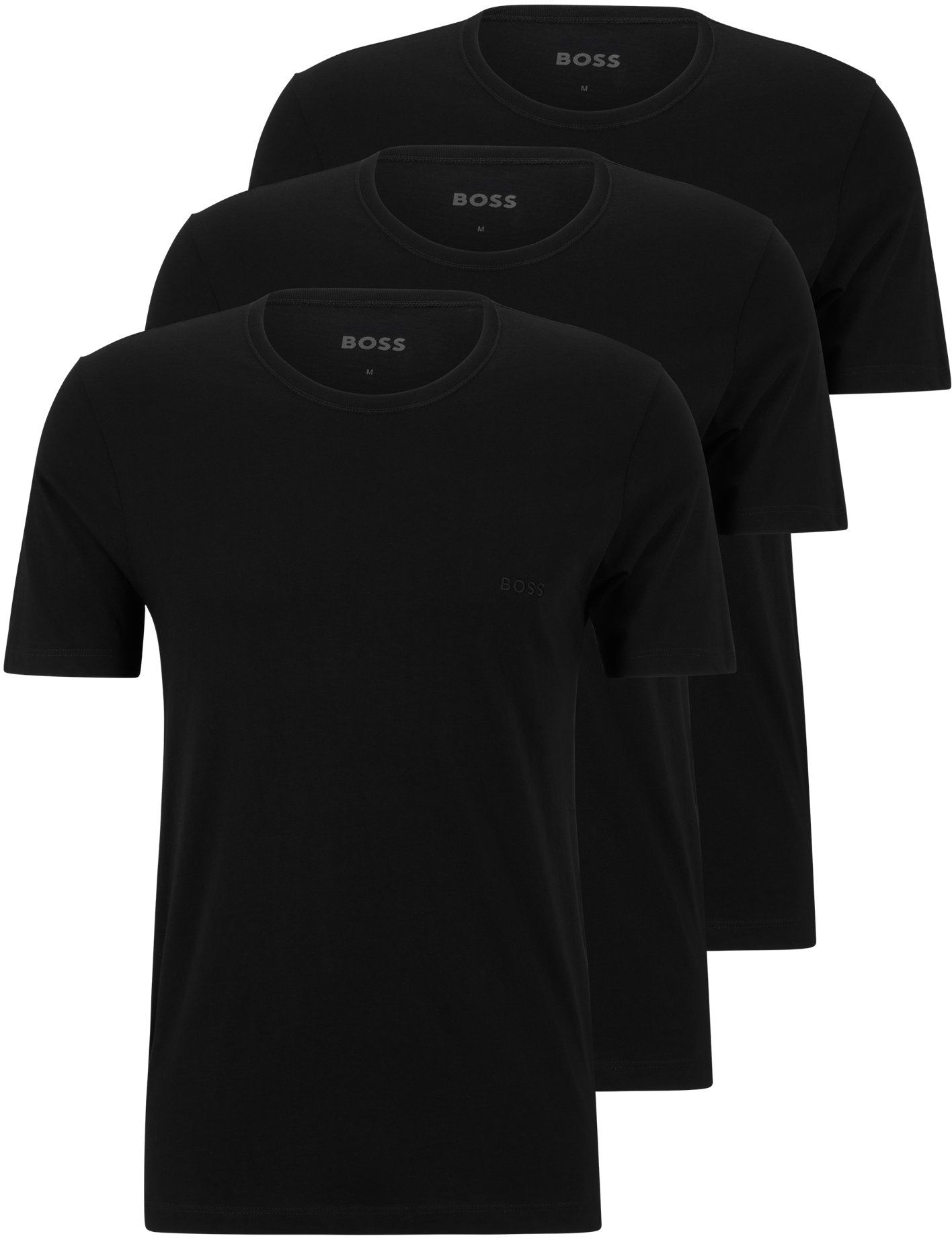 Hugo Boss T Shirt Modern 3-Pack Black size L