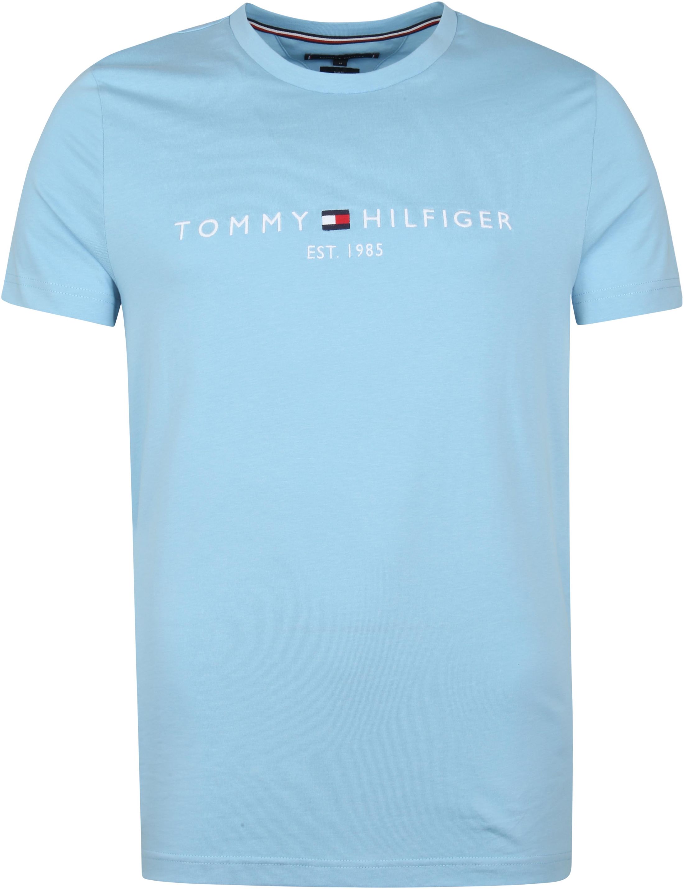 Tommy Hilfiger T Shirt Logo Light Light blue Blue size L