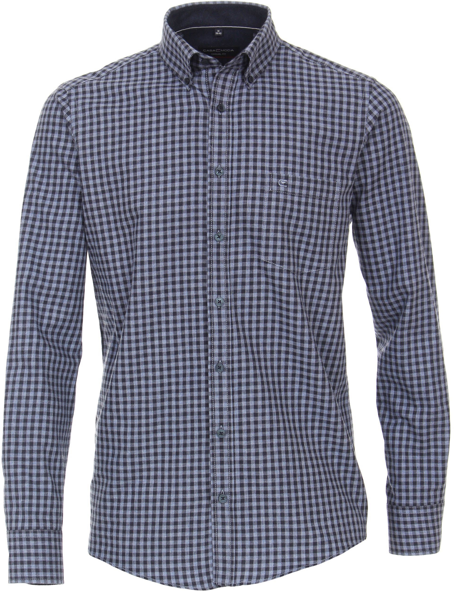 Casa Moda Casual Shirt Checkered Multicolour Blue size M