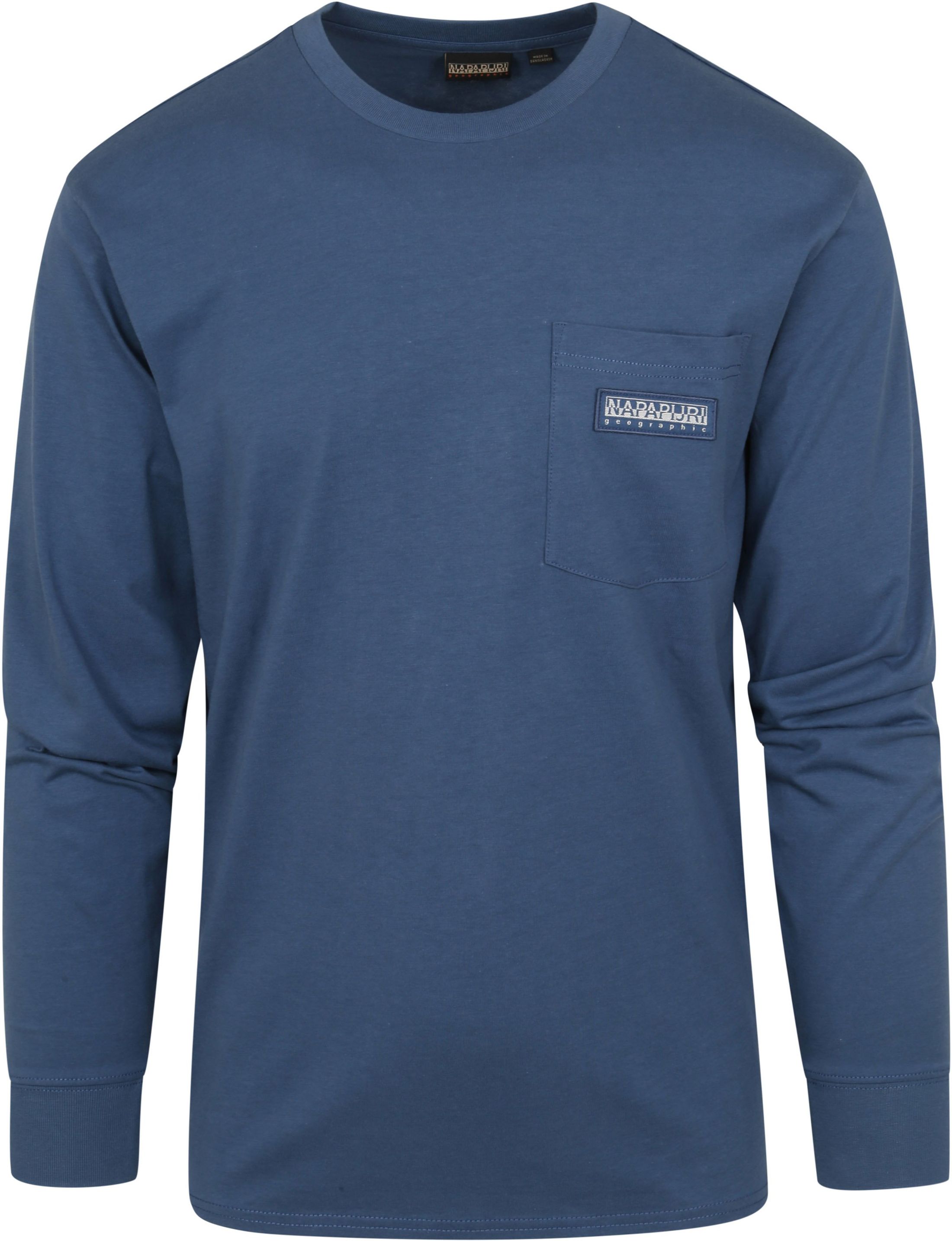 Napapijri S-Morgex Longsleeve T Shirt Blue Dark Blue size L