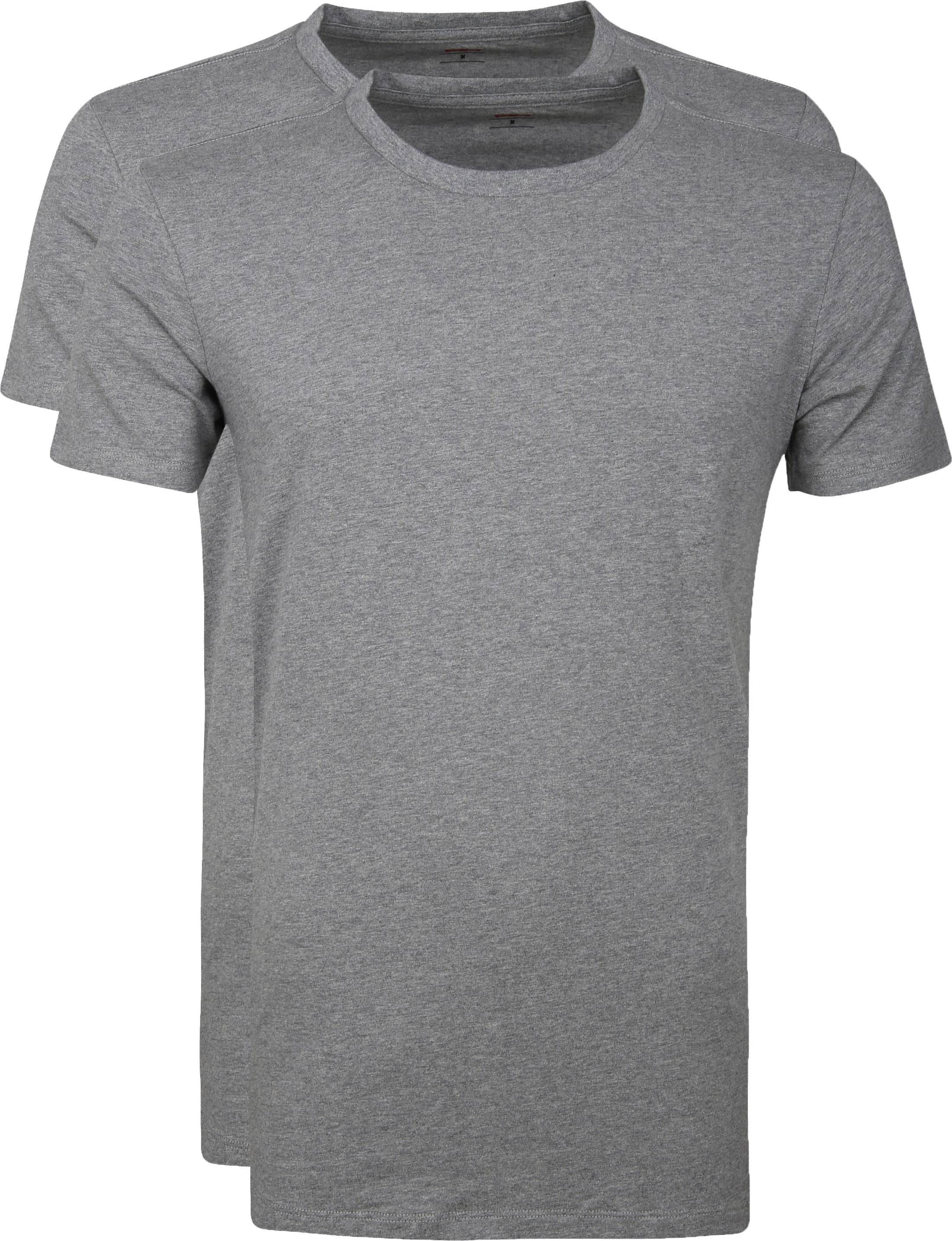 Levi's T-shirt Round Neck 2Pack Grey size S