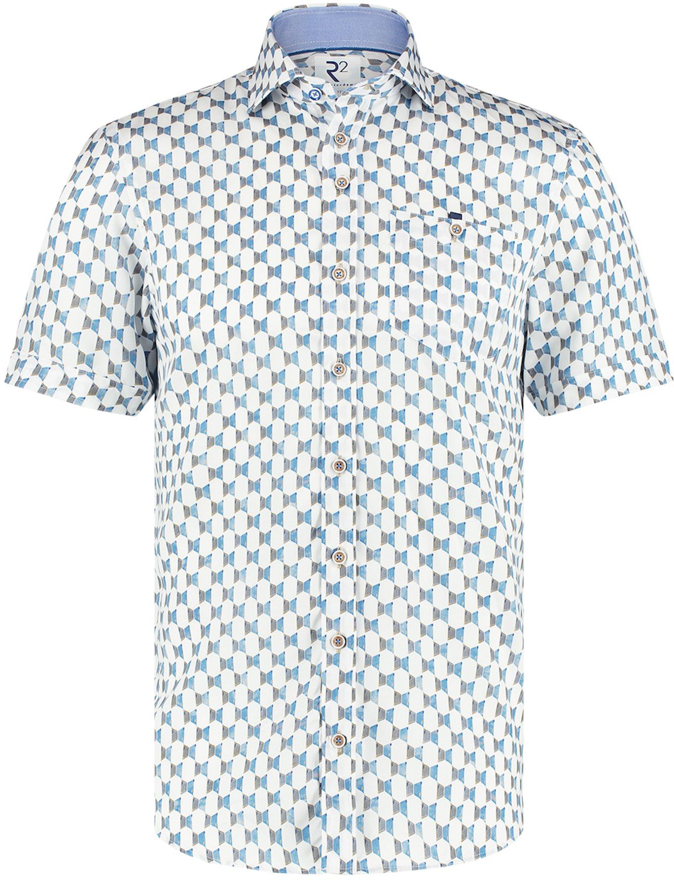 R2 Shirt Short Sleeves Mehari Doors Blue 120.WSPSS.036-014 order online | Suitable