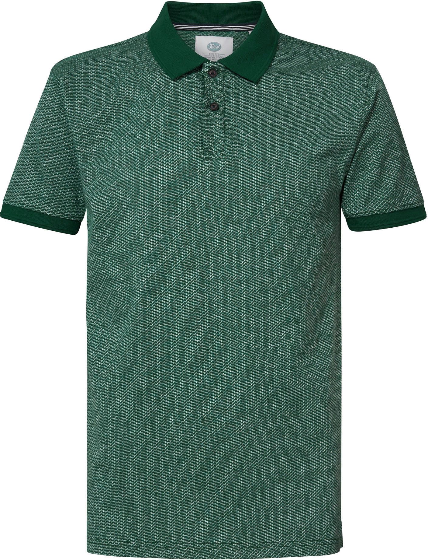 Petrol Polo Shirt Blended Dark Green Green size L
