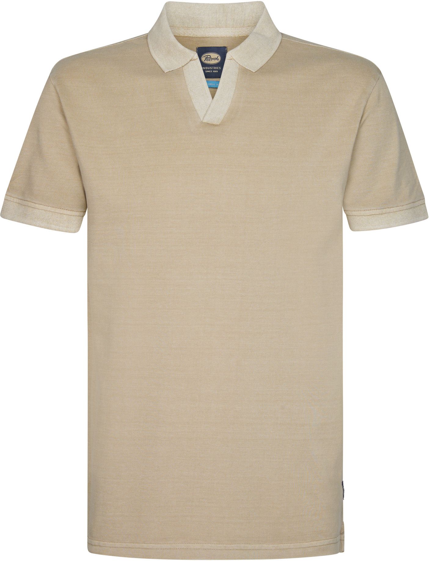 Petrol Piqué Polo Shirt Cayside Beige M-1050-POL910-7130 order online | Suitable