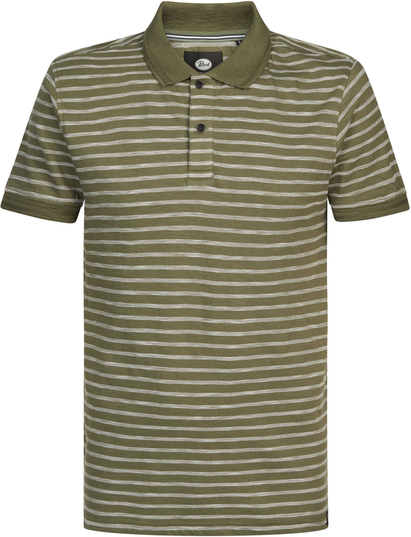 Petrol Polo Shirt Stripes Green M-1030-POL929-6134 order online | Suitable