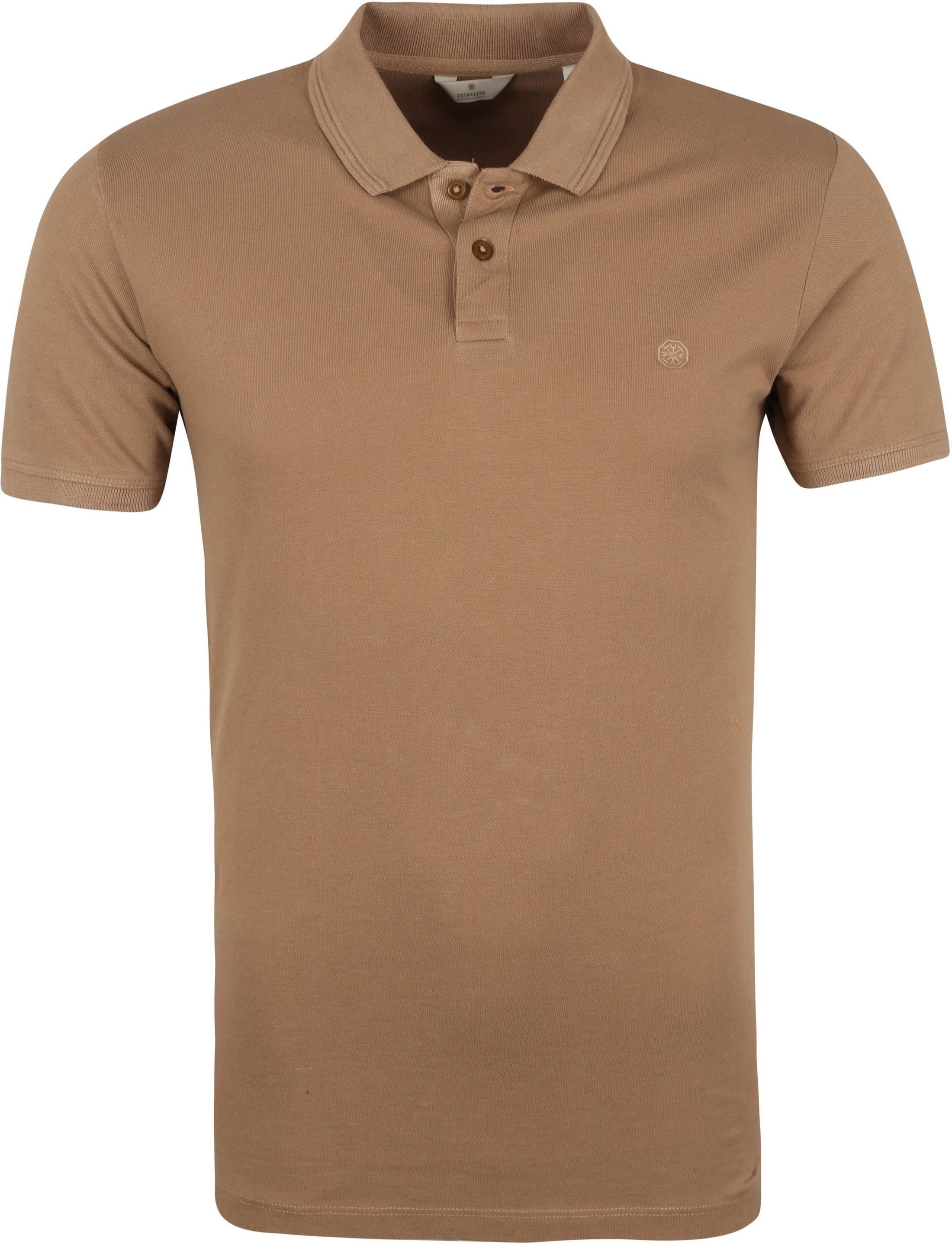 Dstrezzed Pique Polo Shirt Bowie Brown size L