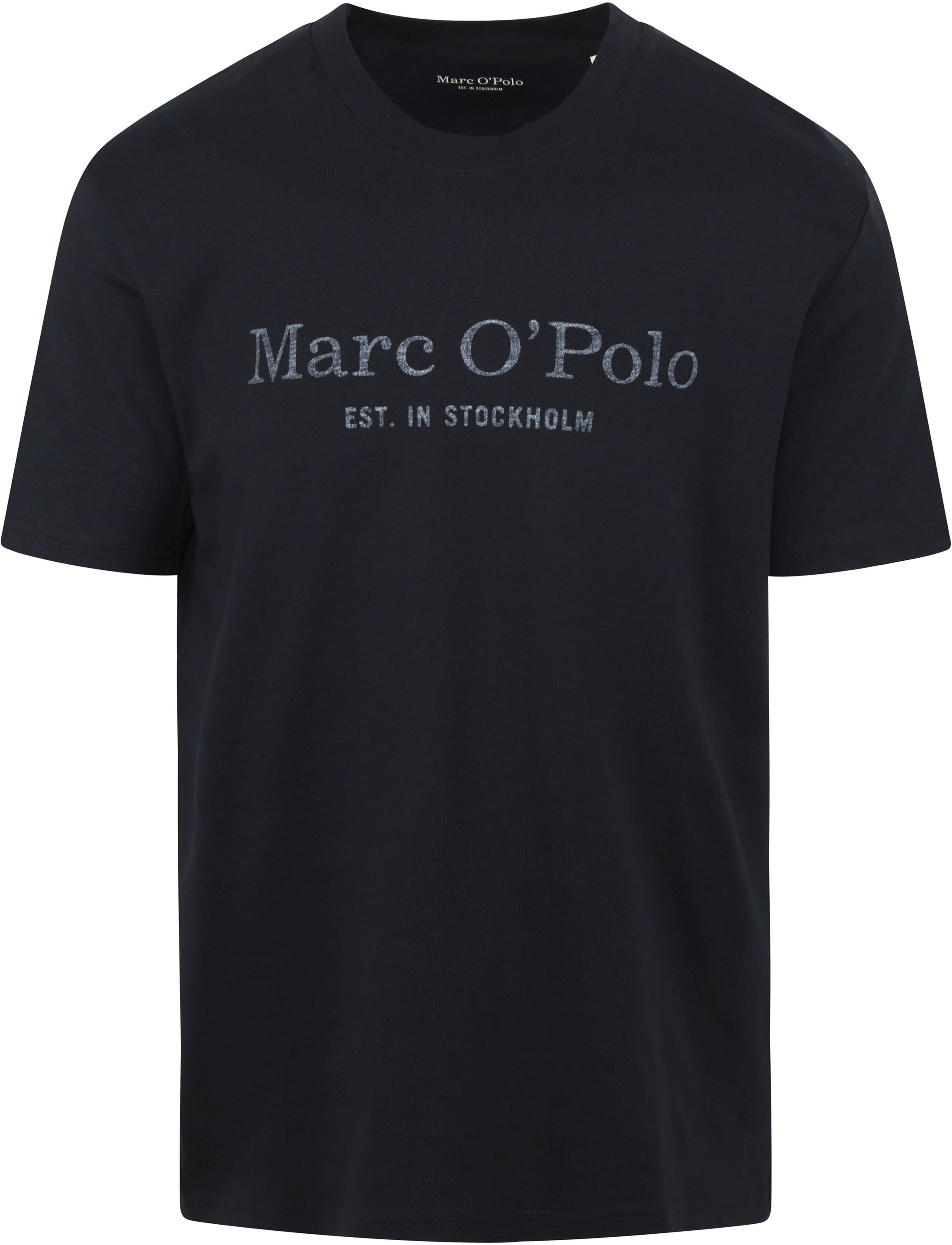Marc O'Polo T-Shirt Logo Dark Blue order online | B21201251052-898 | Suitable Spain