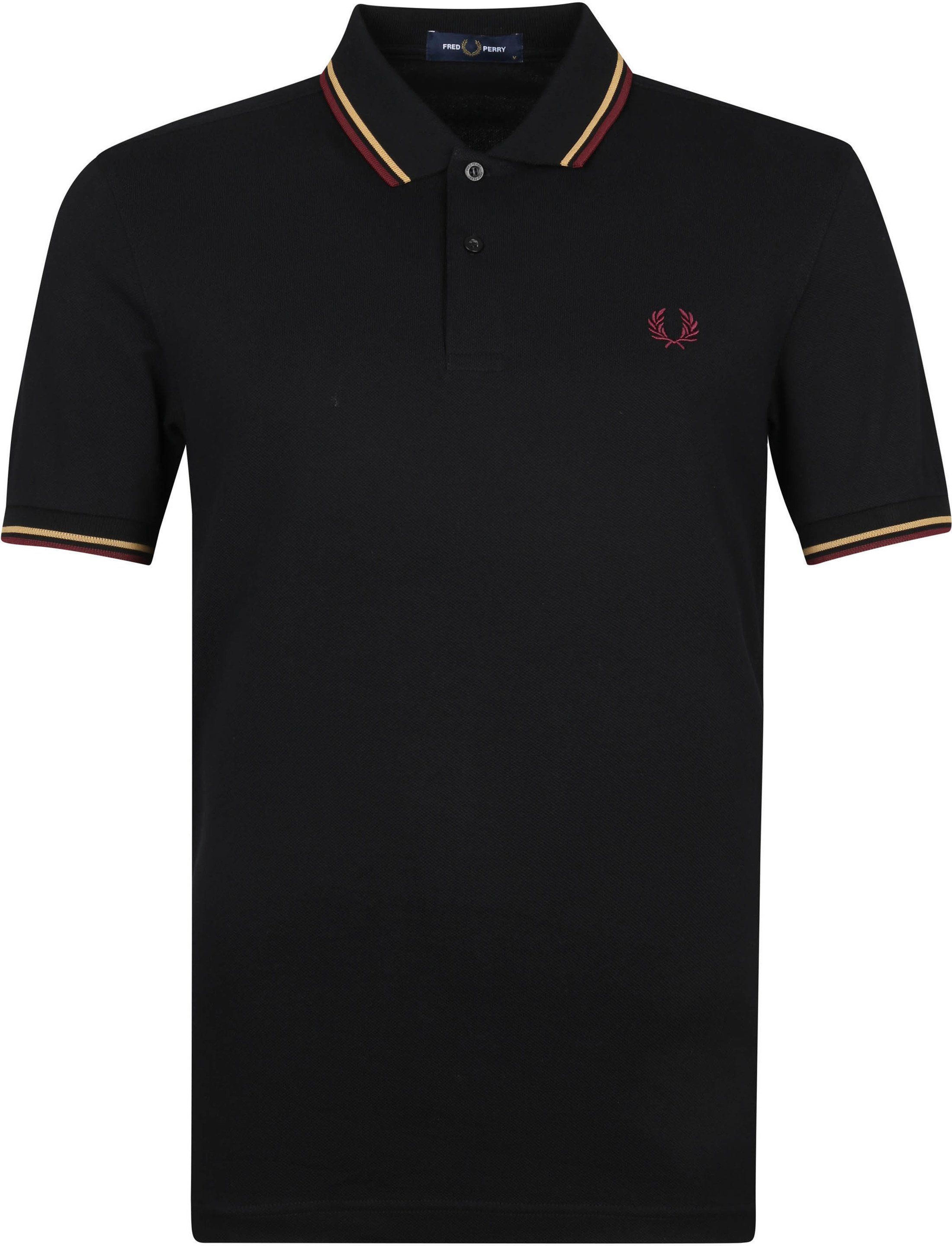 Fred Perry Polo Shirt M3600 Purple Black size M