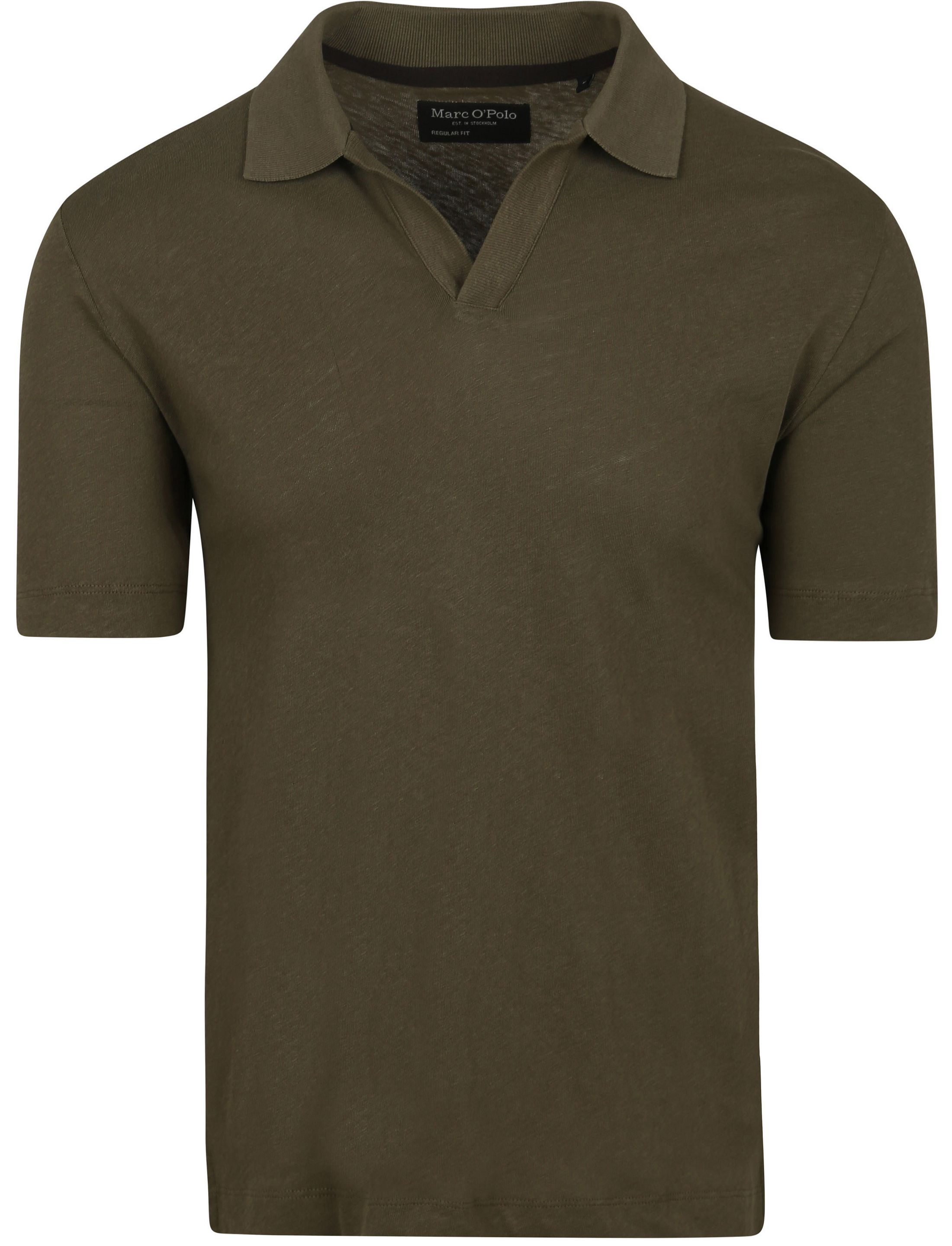 Marc O'Polo Poloshirt Riva Linen Blend Olivgrün M23209153026-452 kaufen | Suitable