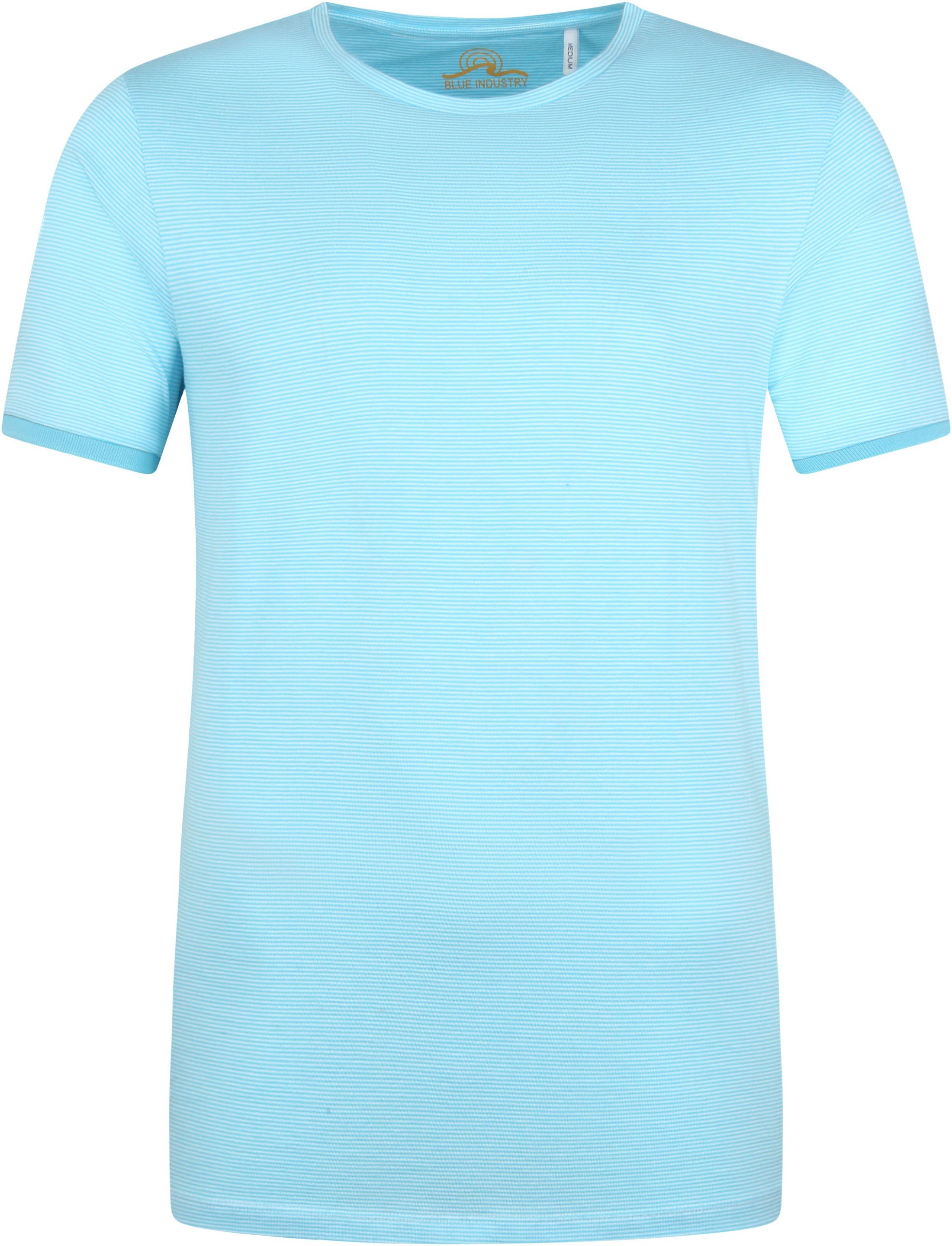 Industry M86 T Shirt Stripe Blue size L