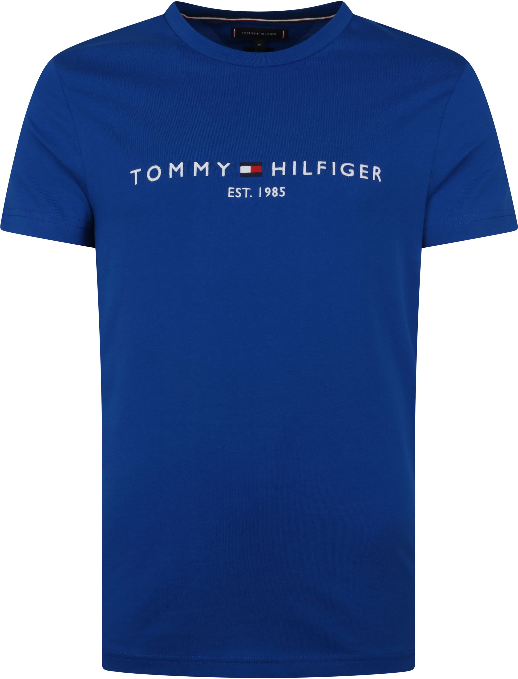 Tommy Hilfiger Logo T Shirt Mid Blue size L