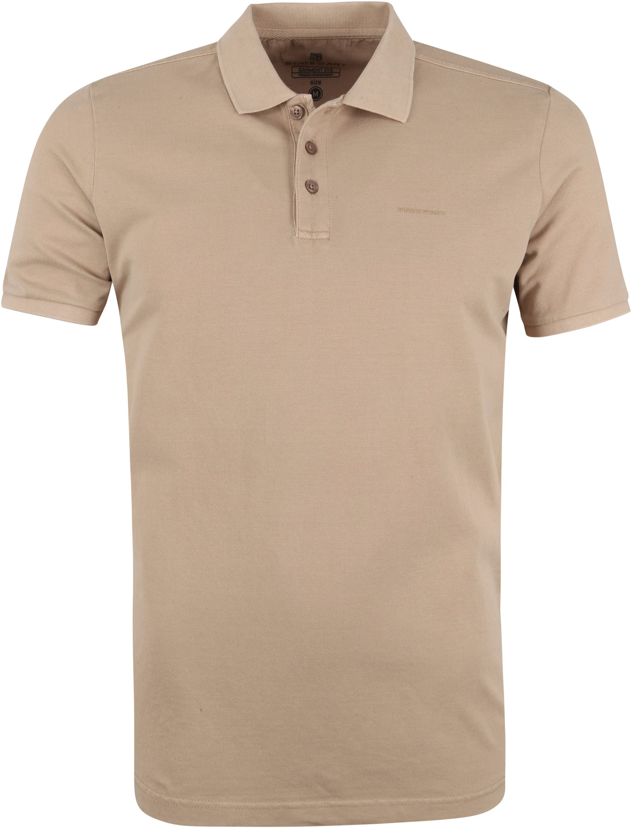 State Of Art Pique Polo Shirt Beige size 3XL