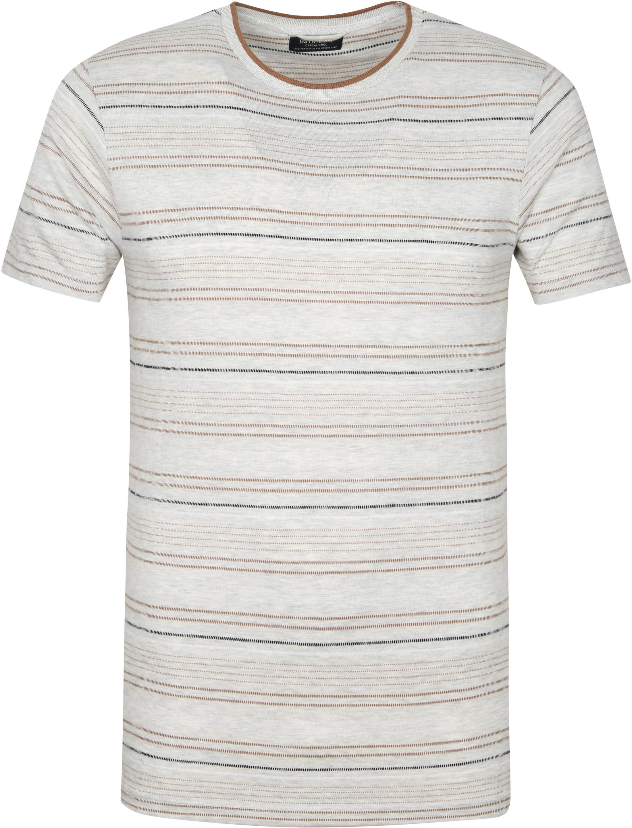 Dstrezzed T Shirt Stripes Light Grey 202664 order online | Suitable