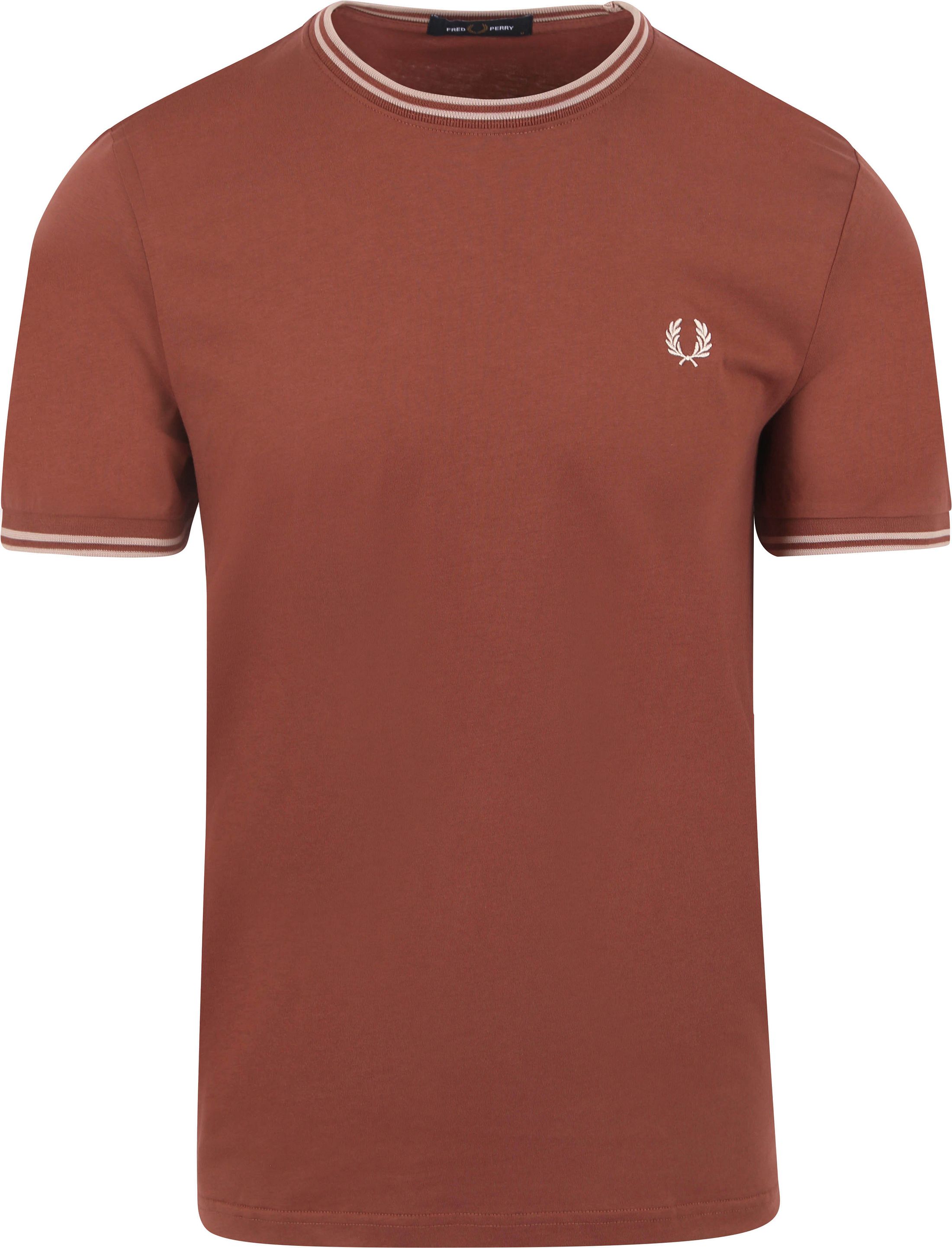 Fred Perry Twin Tipped T-shirt Brique M1588-W52 kopen | Suitable