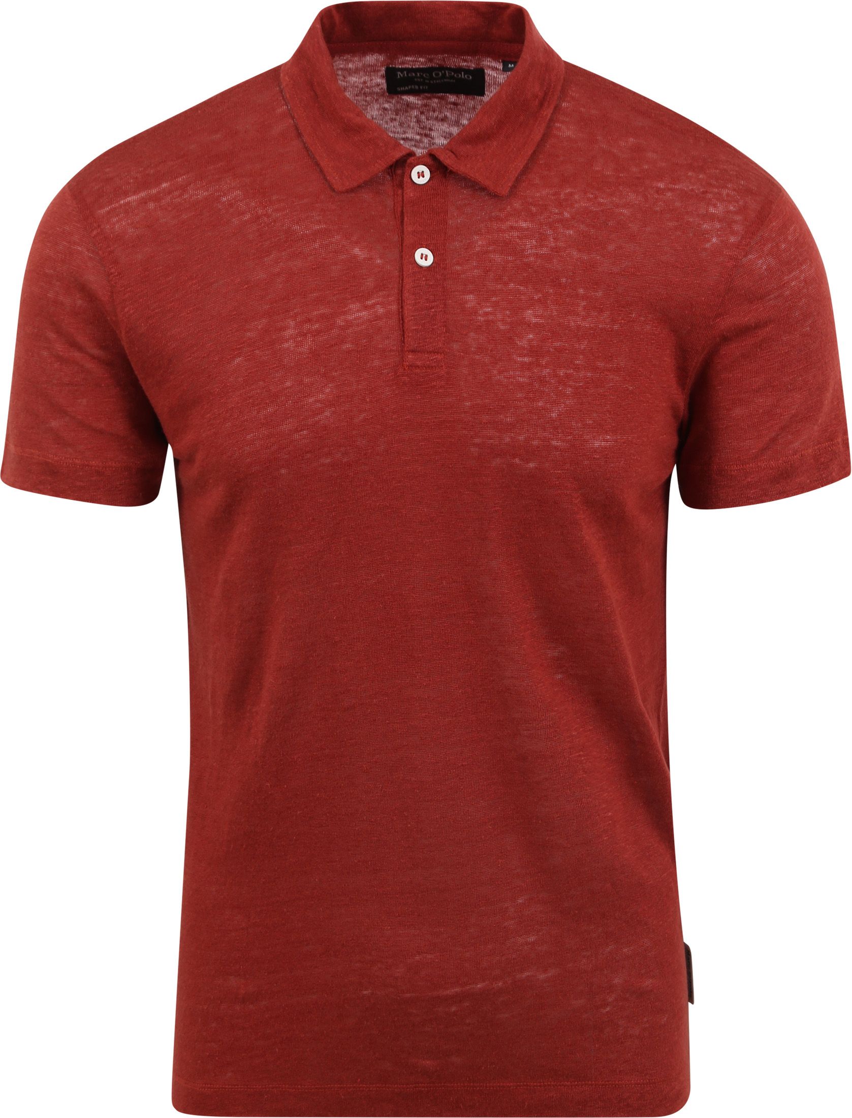 Marc O'Polo Polo Shirt Linen Red order online | 324211453032-382 | Suitable Lithuania