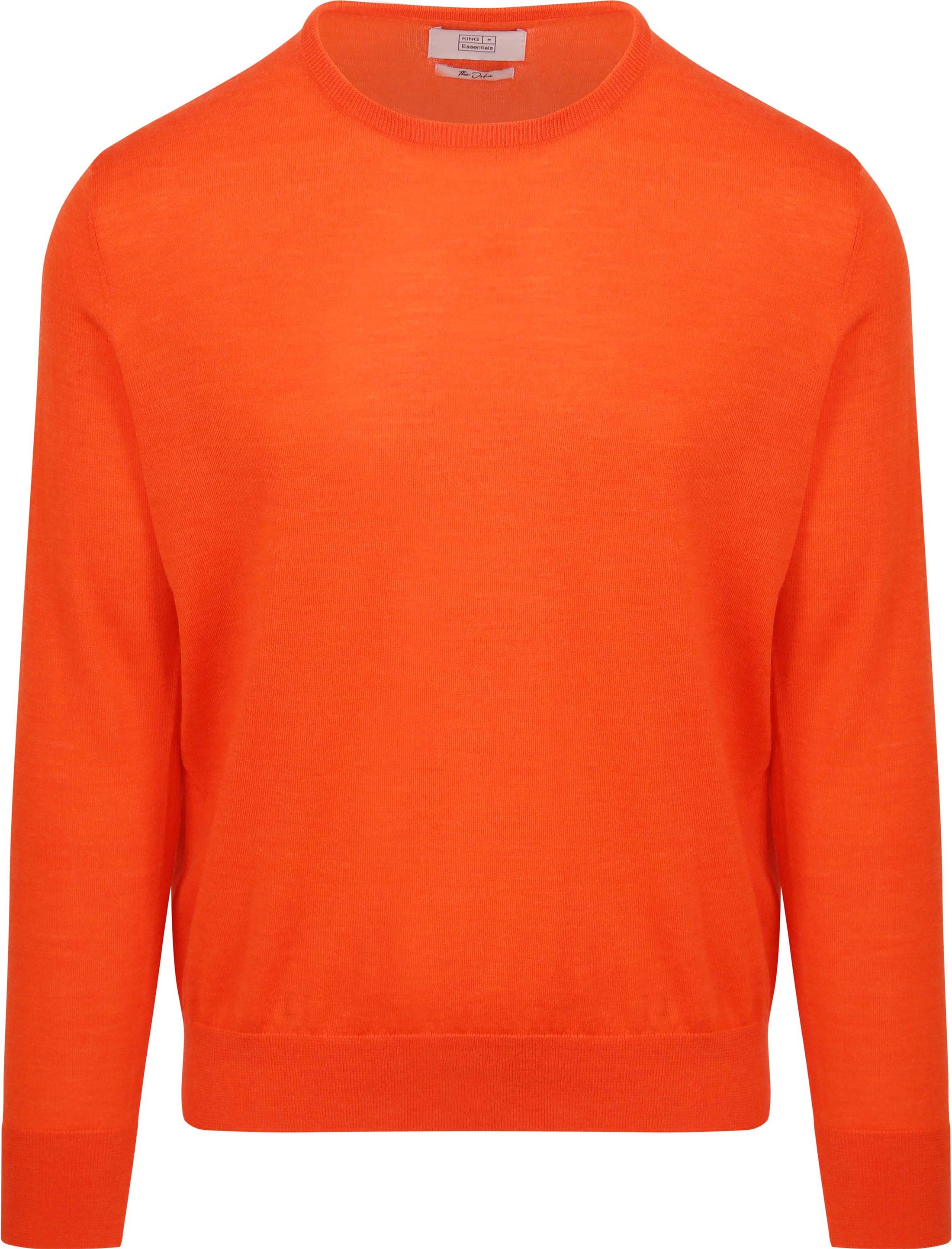 King Essentials The John Pullover Merino Oranje KM111030001-O021T kopen | Suitable