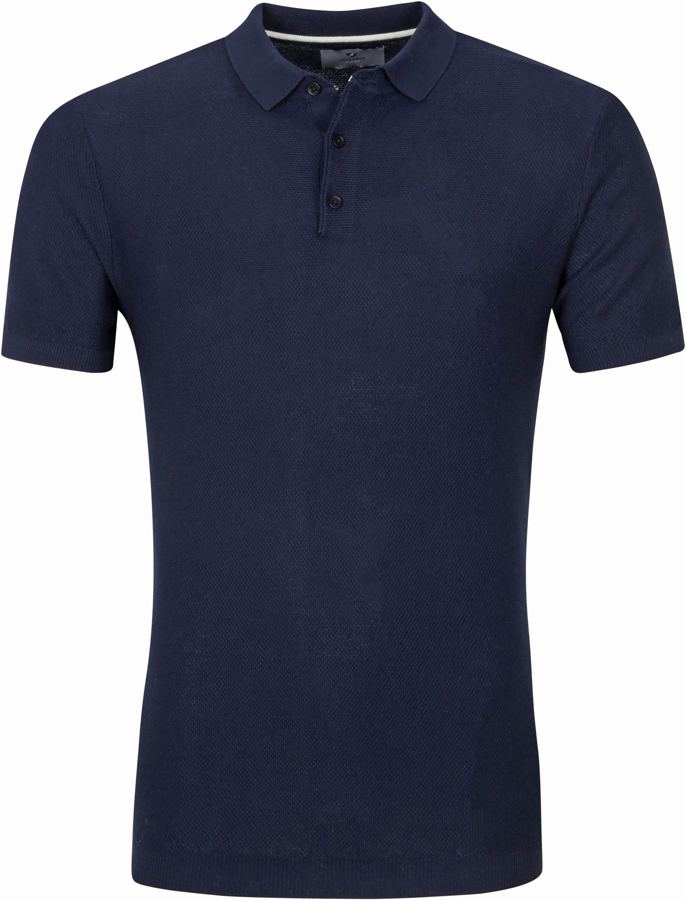 Suitable Prestige  Jerry Polo Shirt Navy Blue Dark Blue size L