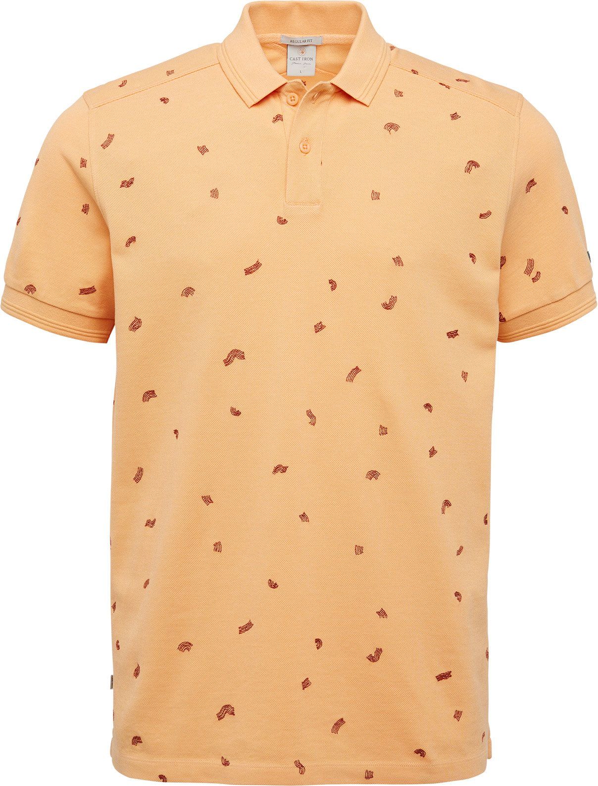 Cast Iron Polo Shirt Apricot Orange size L