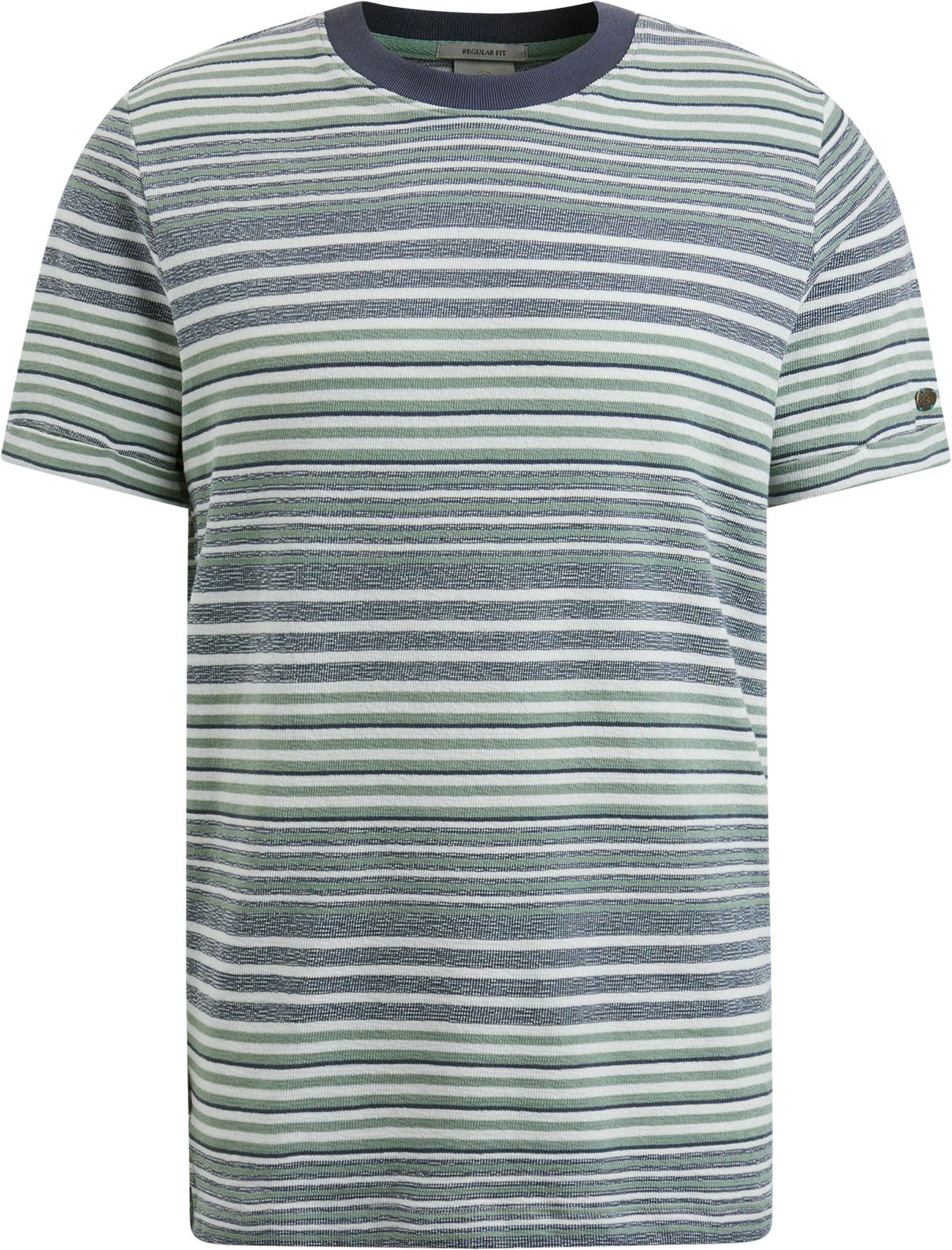 Cast Iron T-shirt Stripes Blue Green CTSS2404588-5113 order online | Suitable