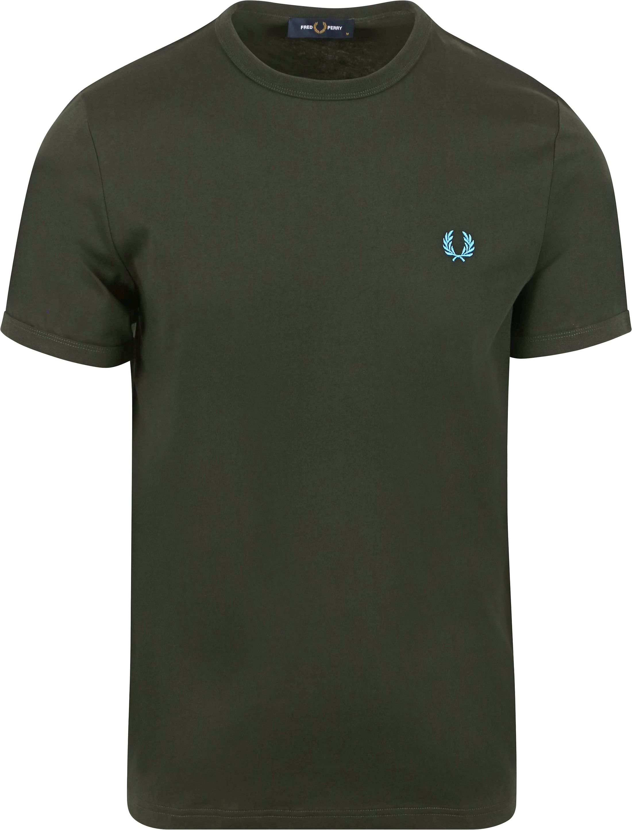 Fred Perry Ringer Shirt Green T61 M3519-T61 order online | Suitable