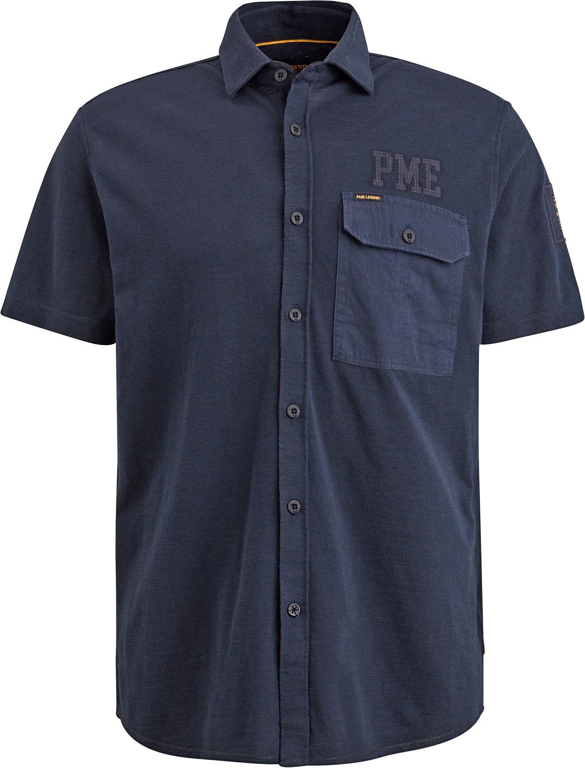PME Legend Short Sleeve Hemd Jersey Piqué Navy PSIS2403234-5281 kopen | Suitable