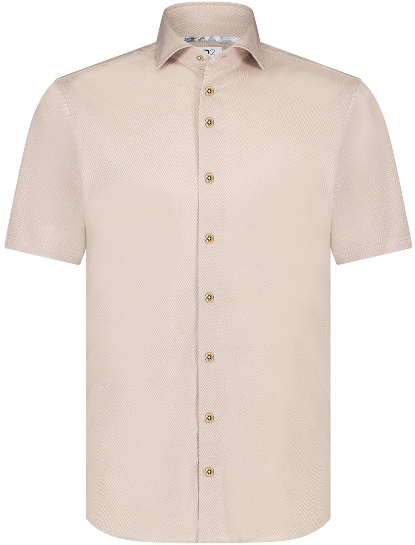 R2 Shirt Short Sleeves Knitted Piqué Beige 120.WSPSS.009-045 order online | Suitable