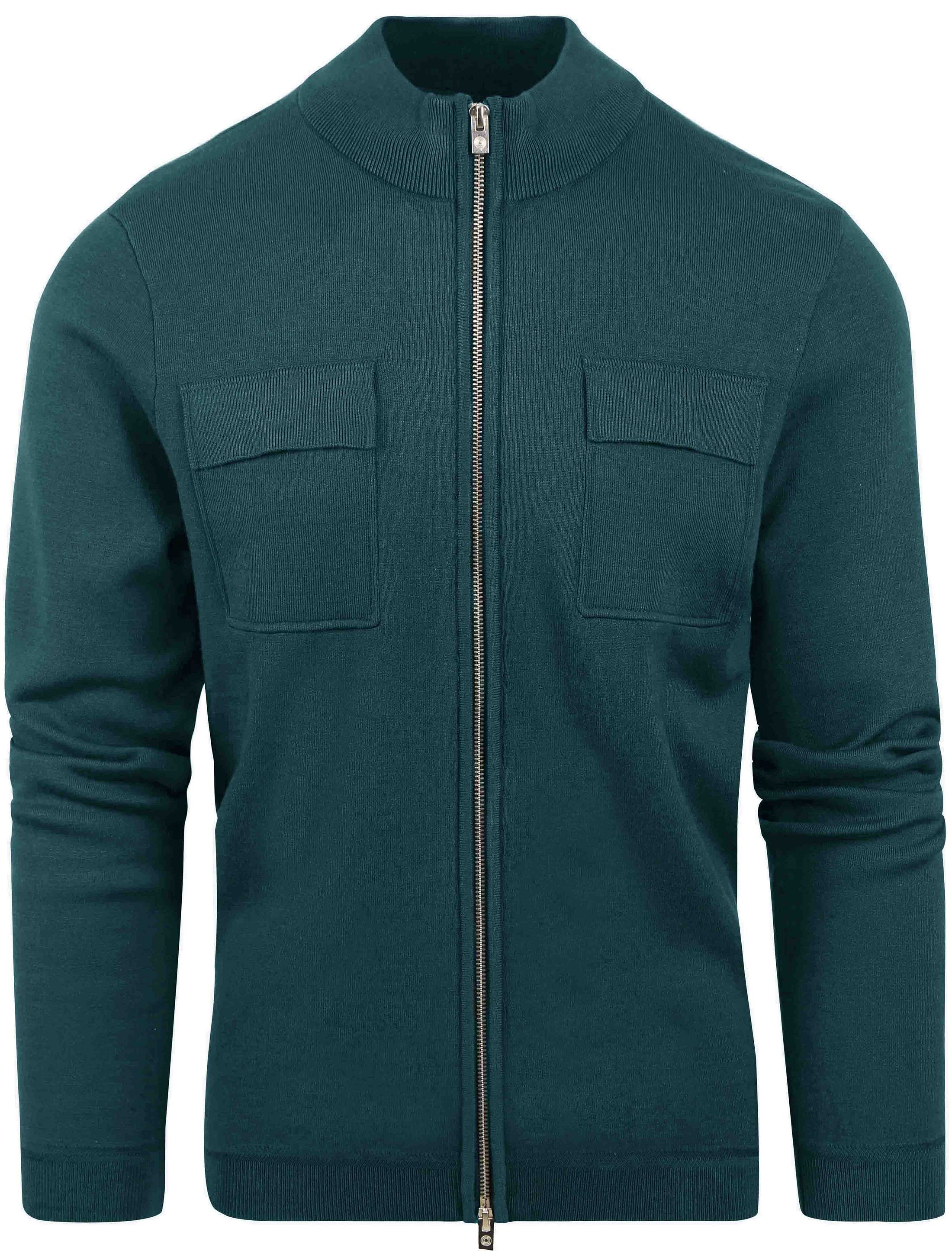 Blue Industry Cardigan Chest Pocket Dark Green order online | KBIW23-M1-green | Suitable Lithuania