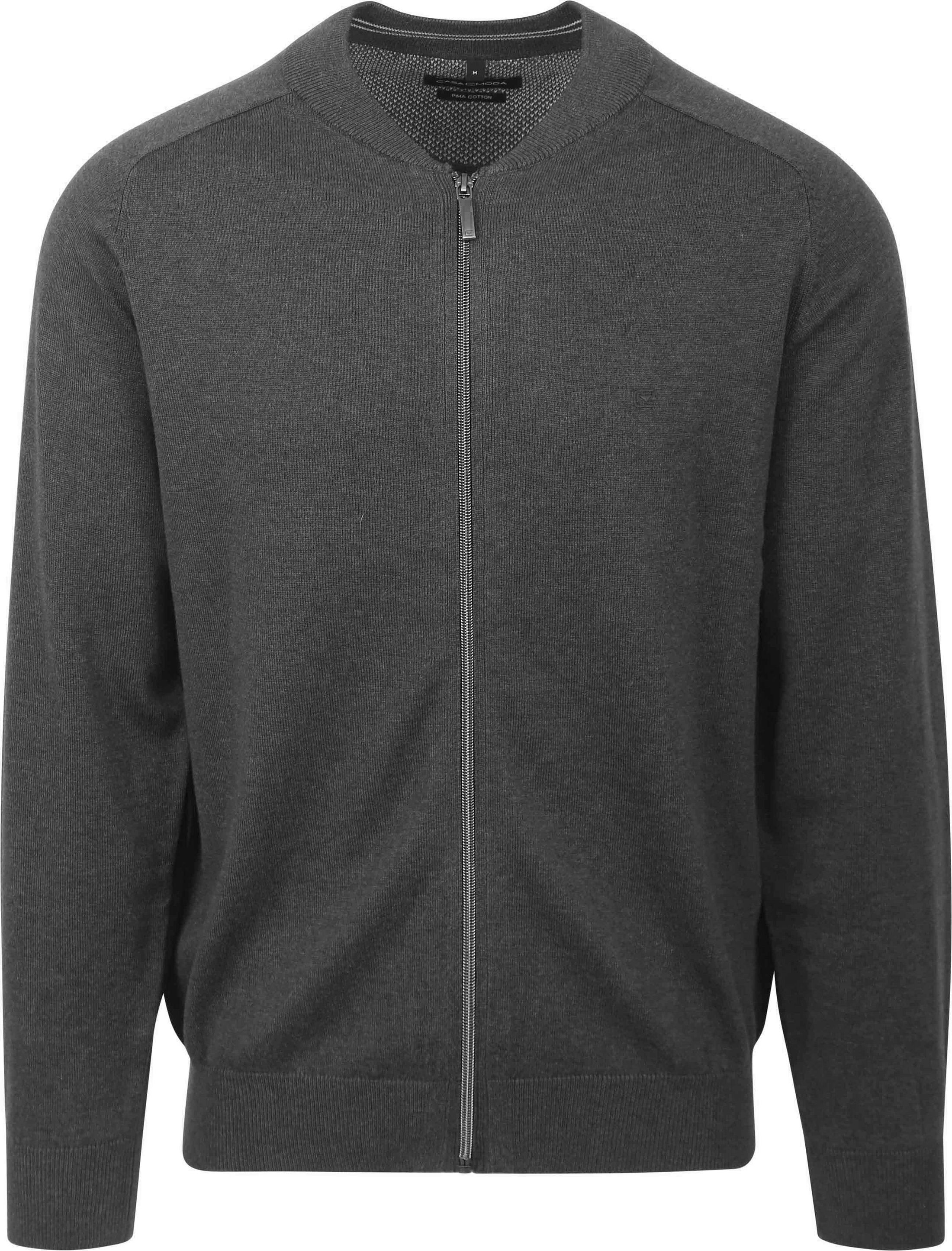Casa Moda Pullover Zip Dark Grey 004440-782 order online | Suitable