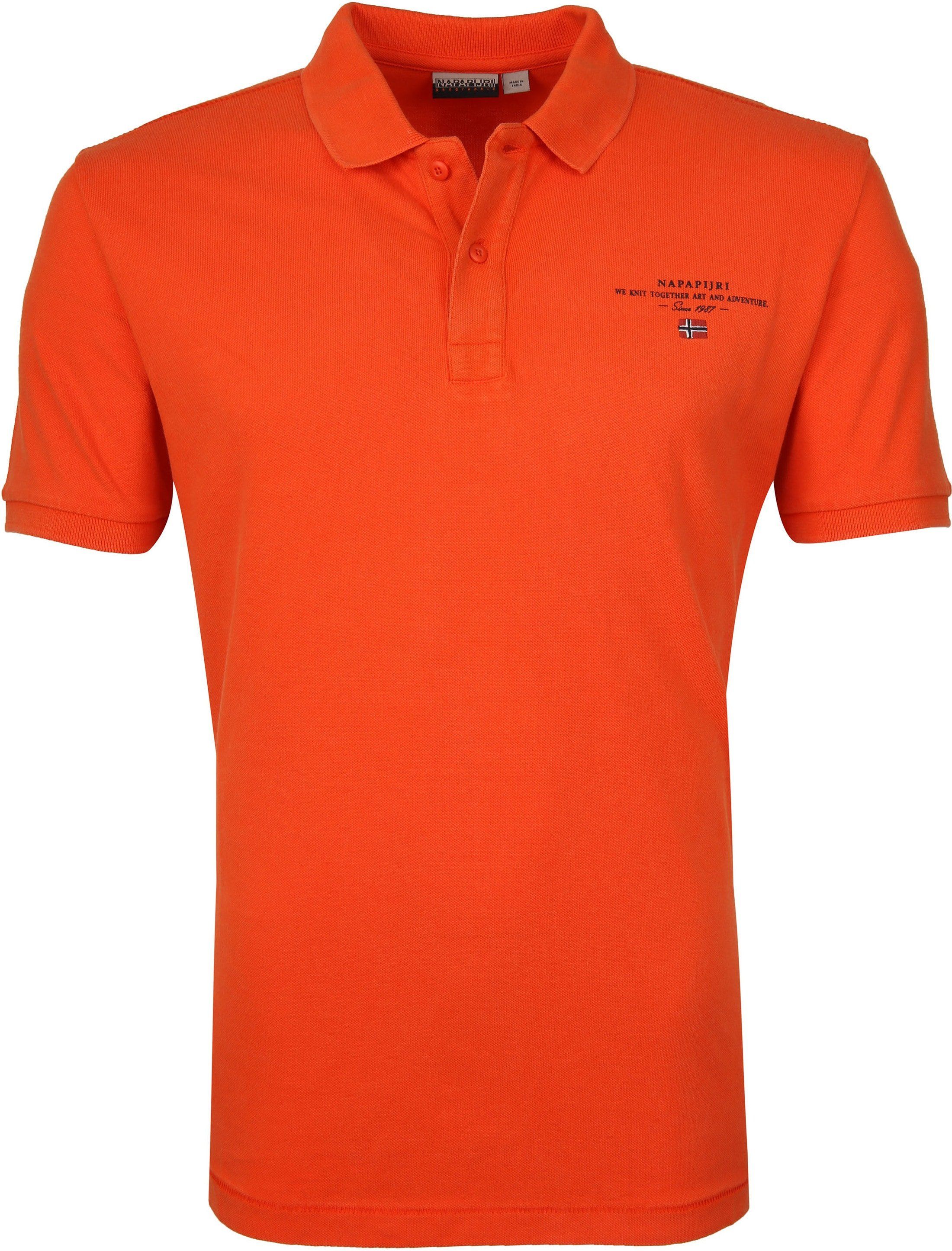 Napapijri Polo Shirt Elbas 3 Orange size L