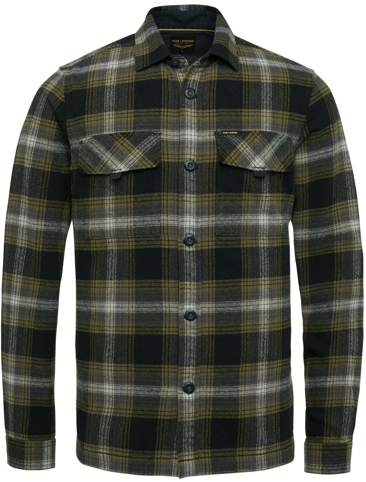 PME Legend Shirt Checkered Multicolour Black Green size 3XL