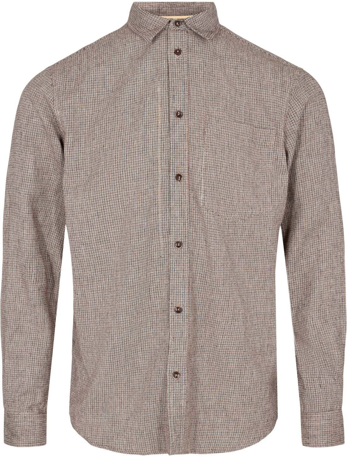 Anerkjendt Shirt Akkonrad Checks Grey Brown size L