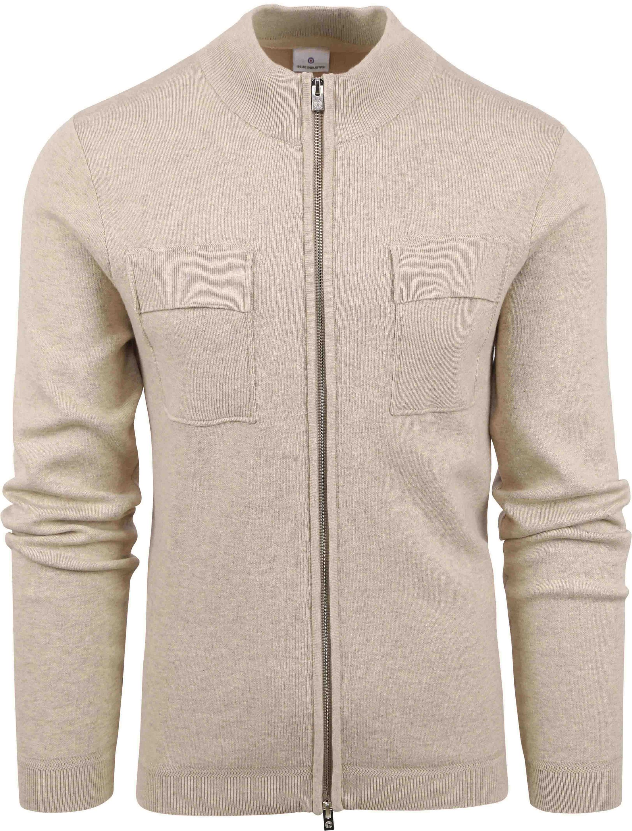 Blue Industry Cardigan Chest Pocket Beige KBIW23-M1-sand order online | Suitable
