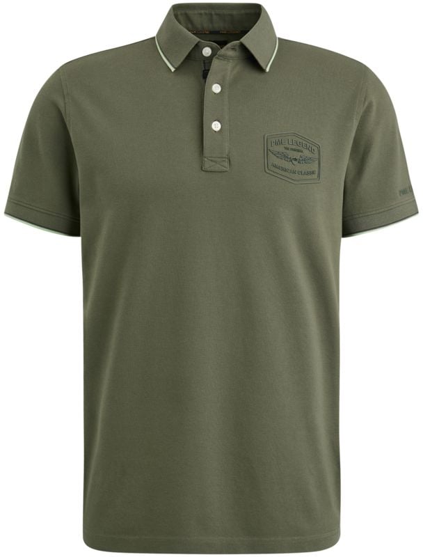 PME Legend Pique Polo Ivy Groen PPSS2404867-6415 kopen | Suitable